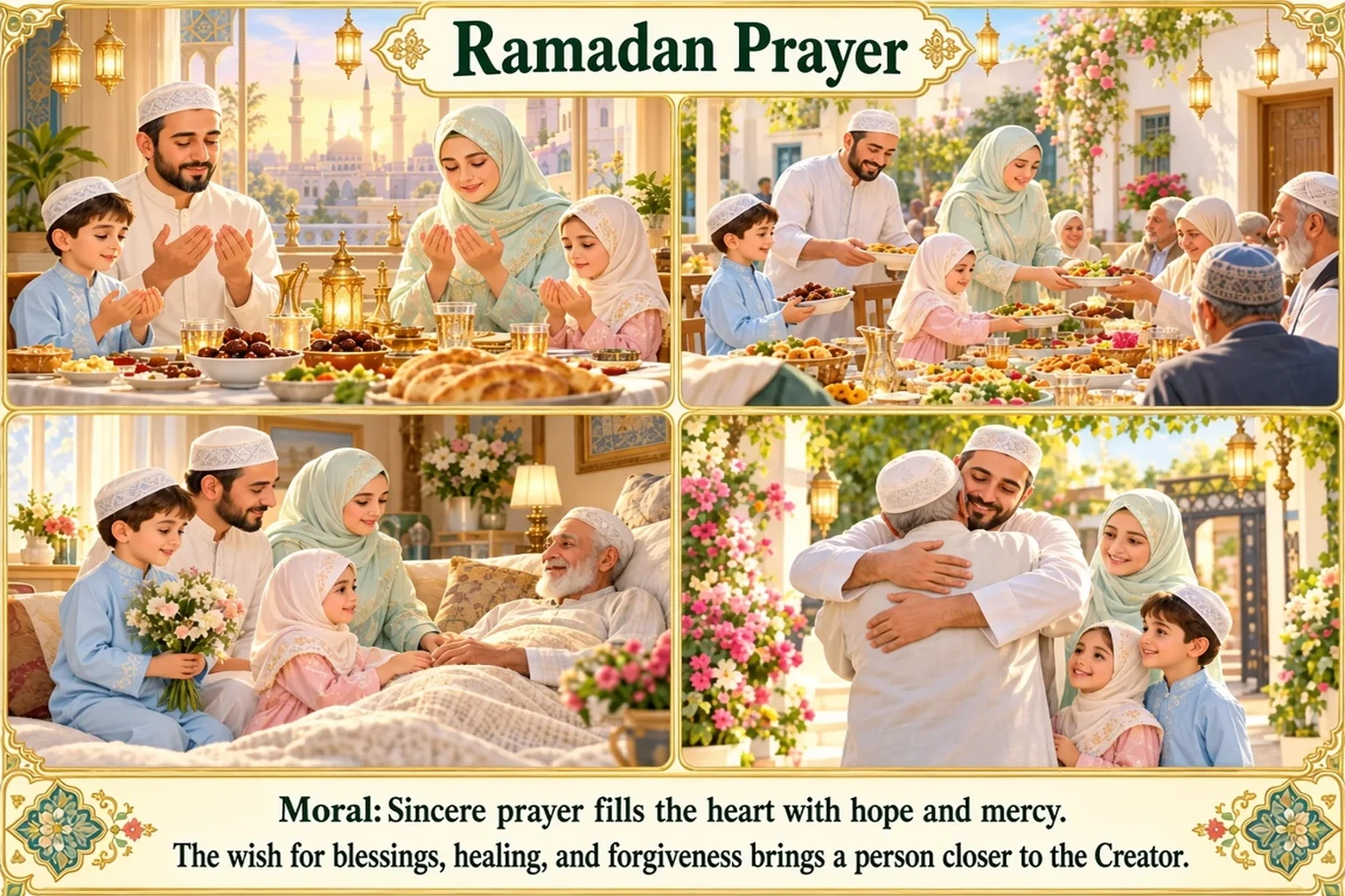Illustration of Ramadan Prayer