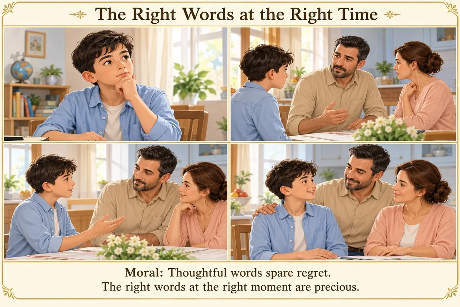 Illustration of The Right Words at the Right Time