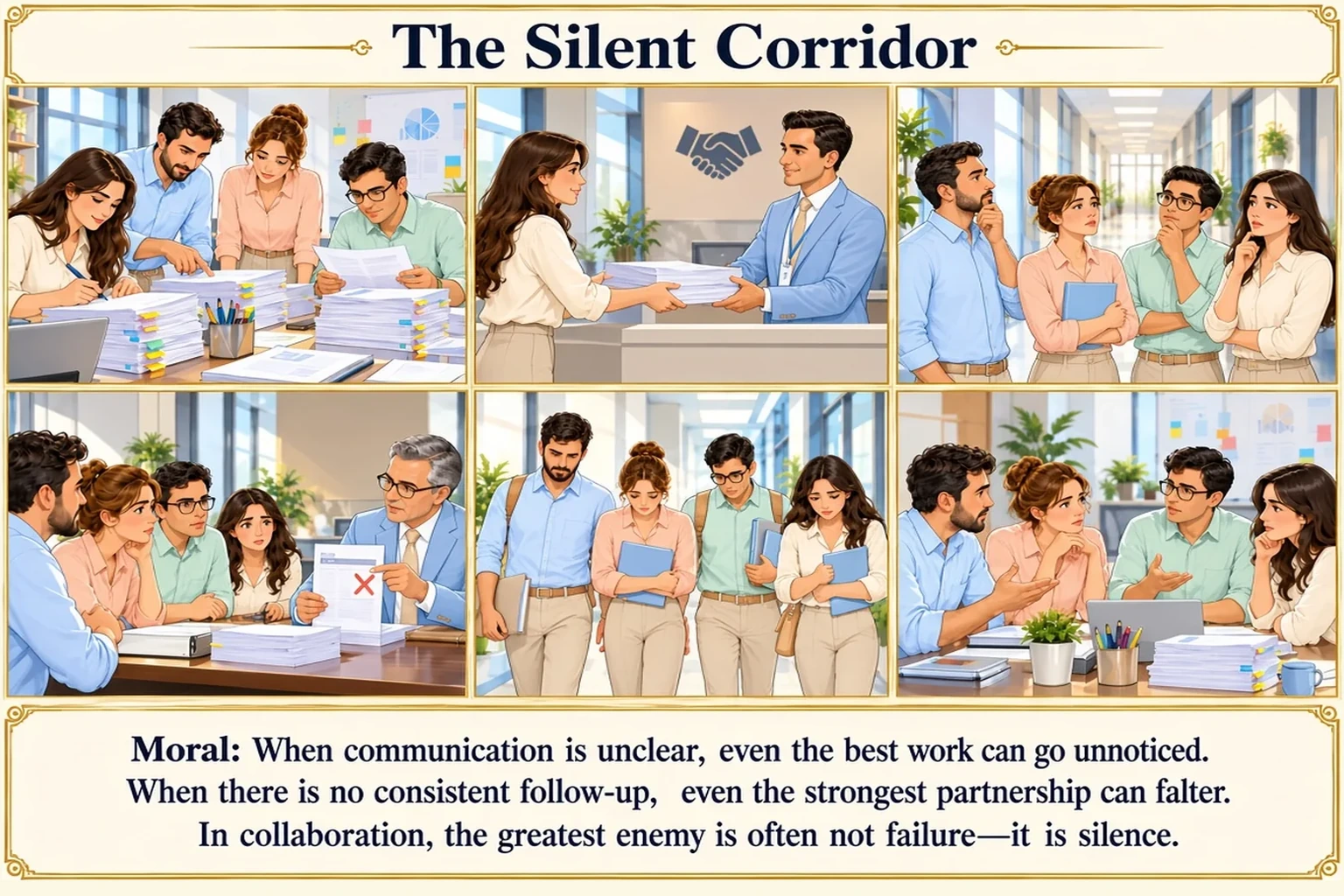 Illustration of The Silent Corridor