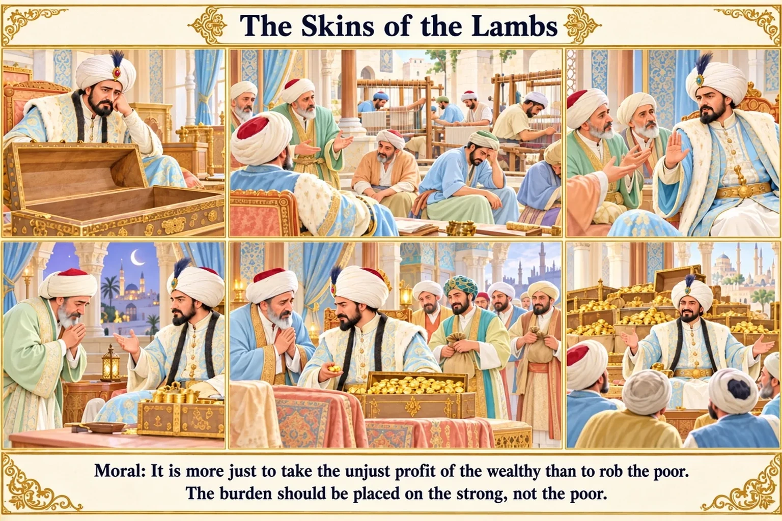 Illustration of The Skins of the Lambs