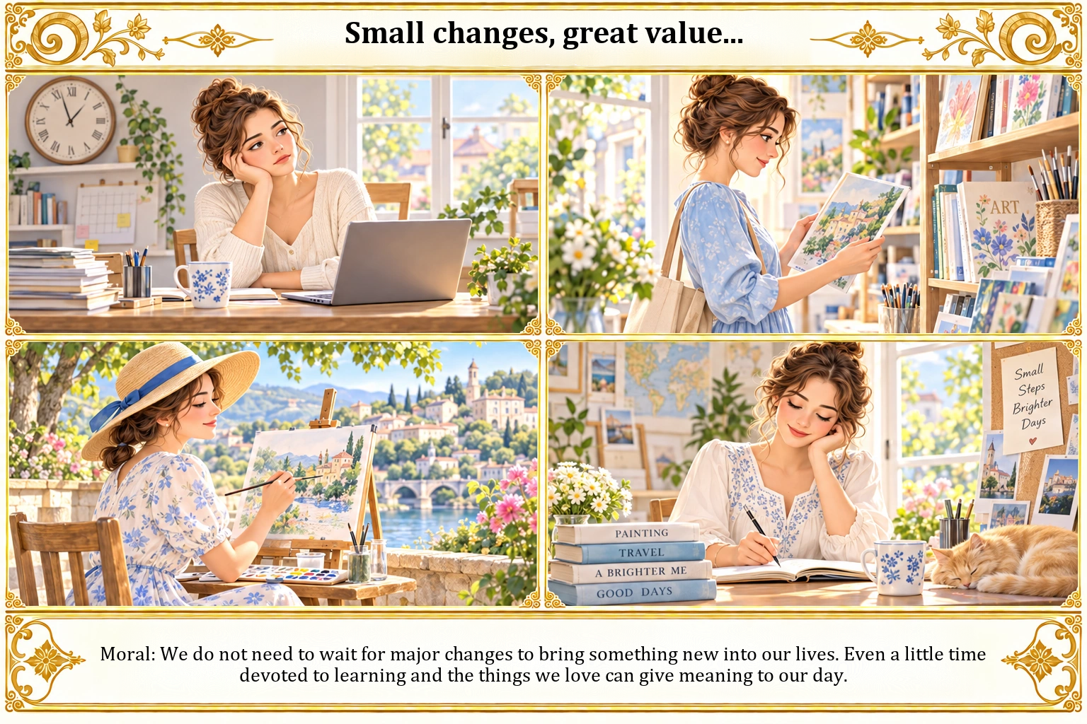 Illustration of Small changes, great value...