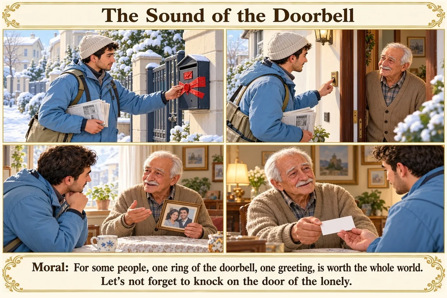 Illustration of The Sound of the Doorbell
