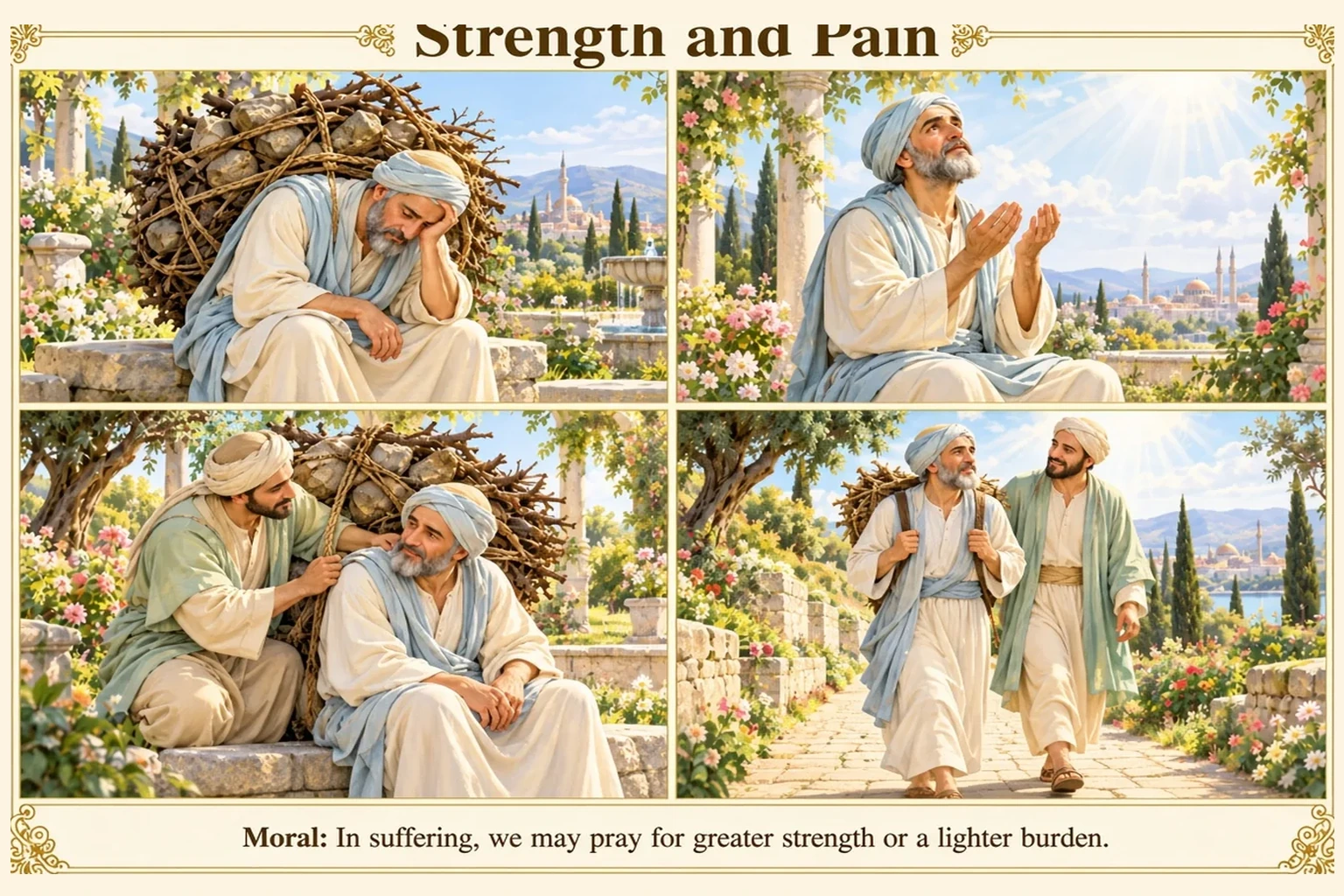 Illustration of Strength and Sorrow
