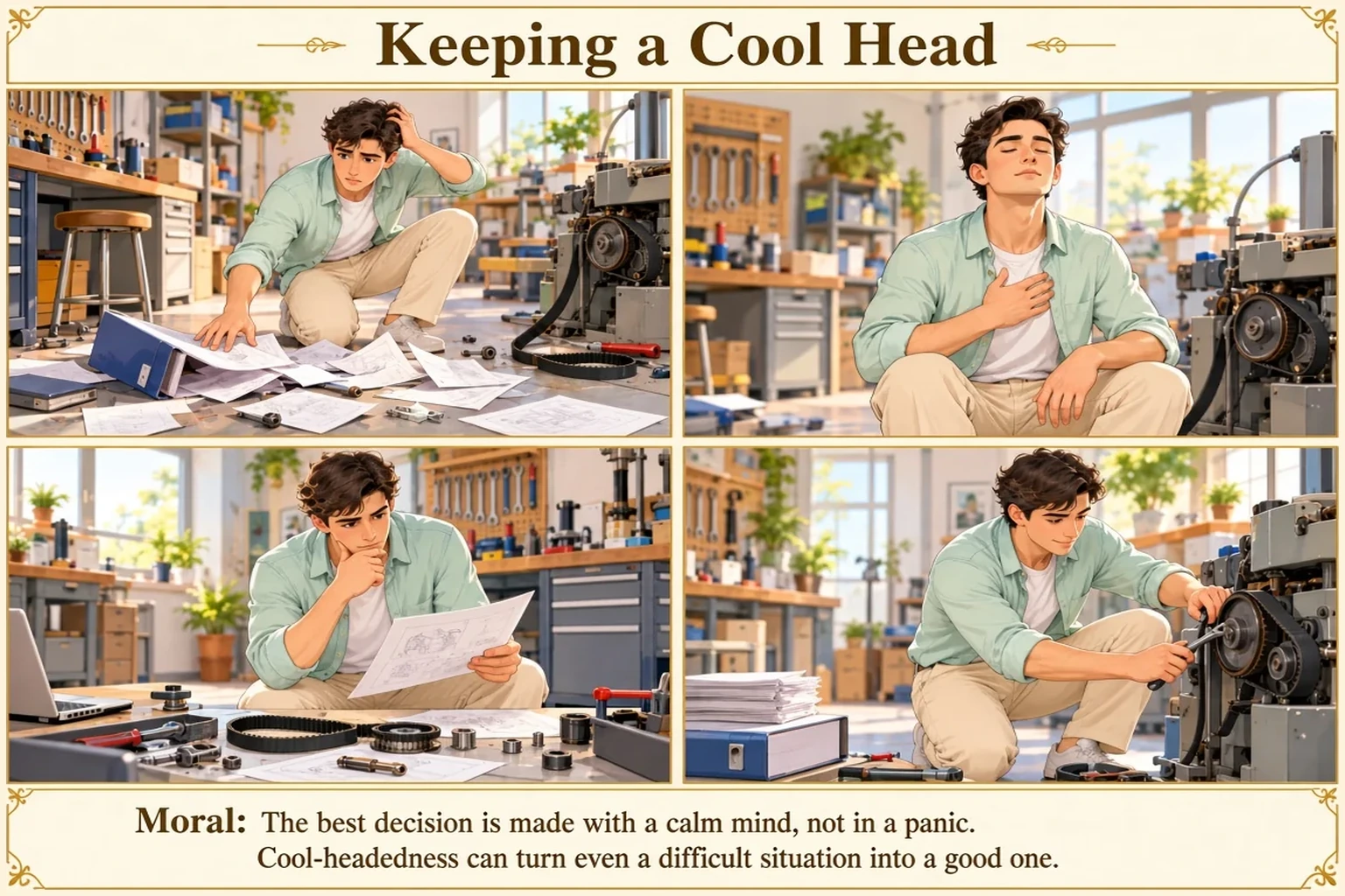 Illustration of Keeping a Cool Head