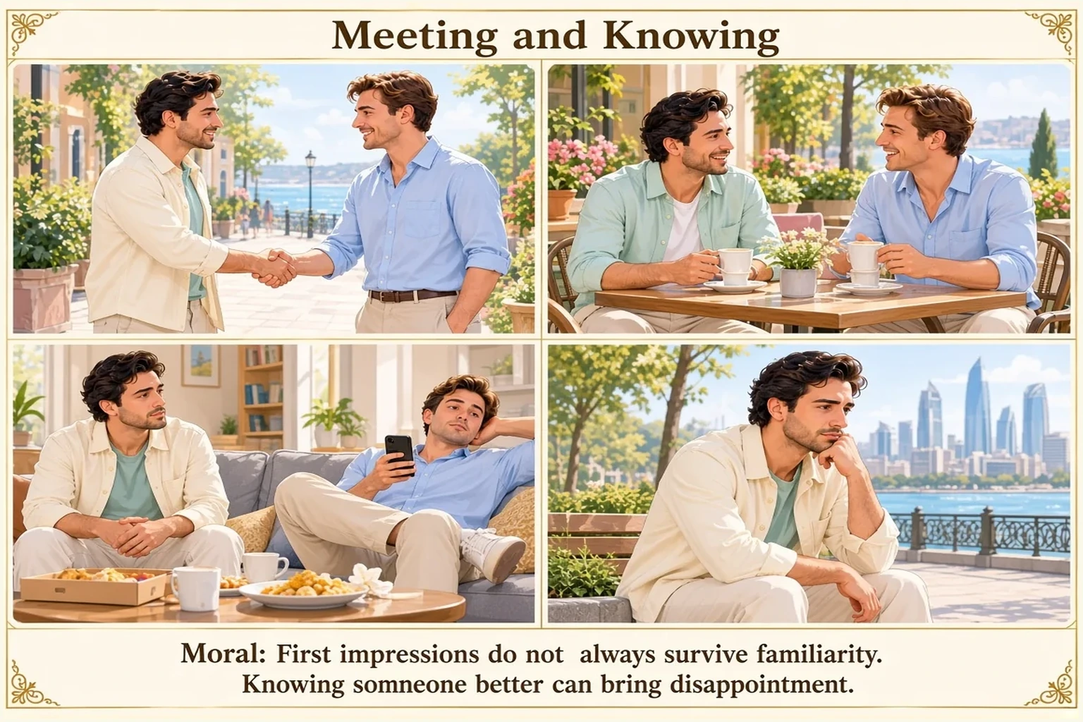 Illustration of Meeting and Knowing