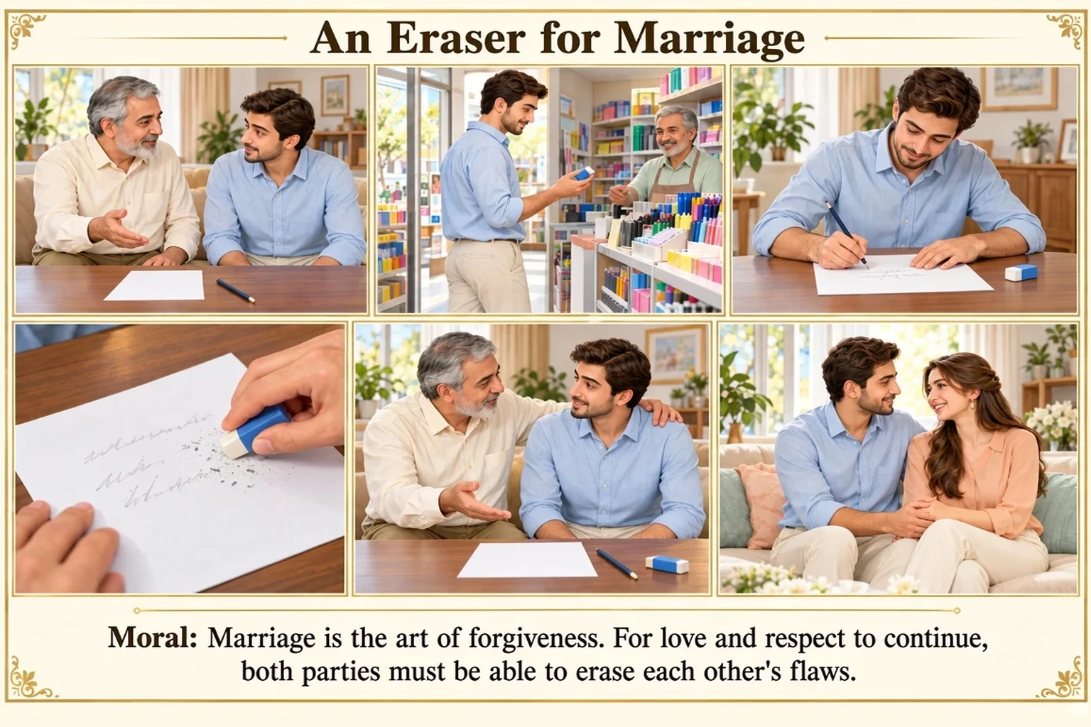 Illustration of An Eraser for Marriage