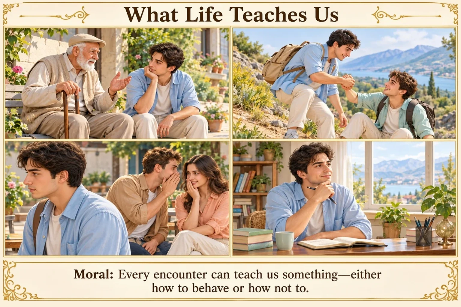 Illustration of What Life Teaches Us