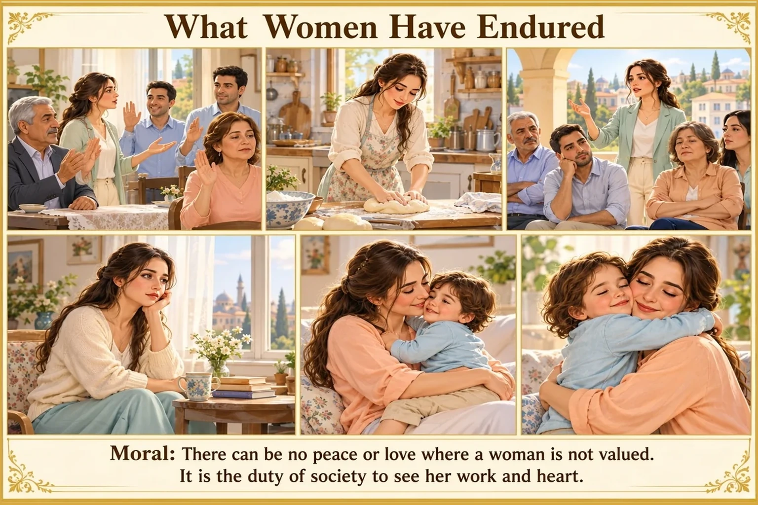 Illustration of What Women Have Endured