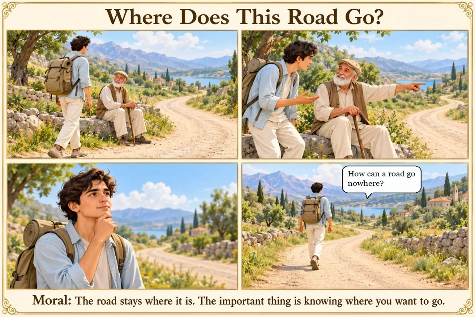 Illustration of Where Does This Road Go?