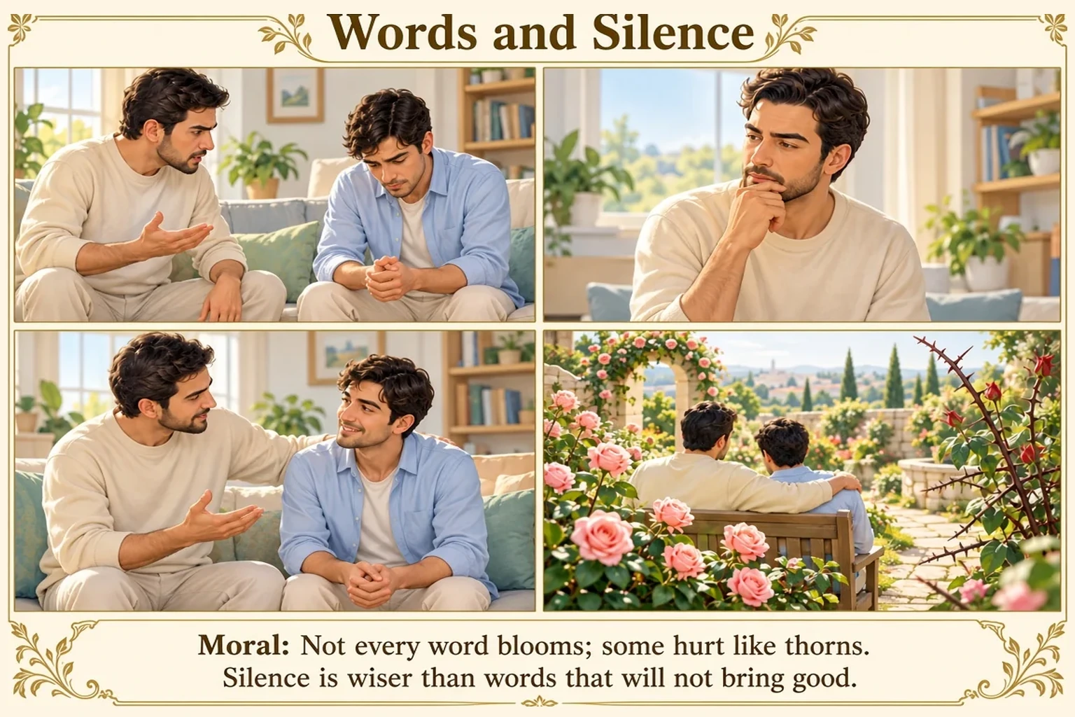 Illustration of Words and Silence