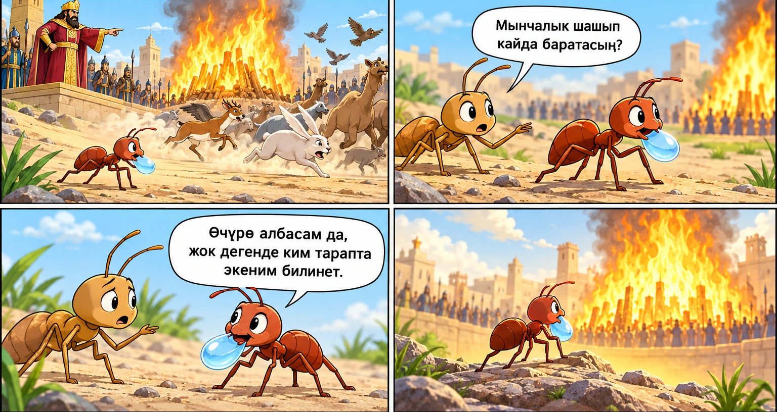 Суу ташыган кумурска сүрөтү