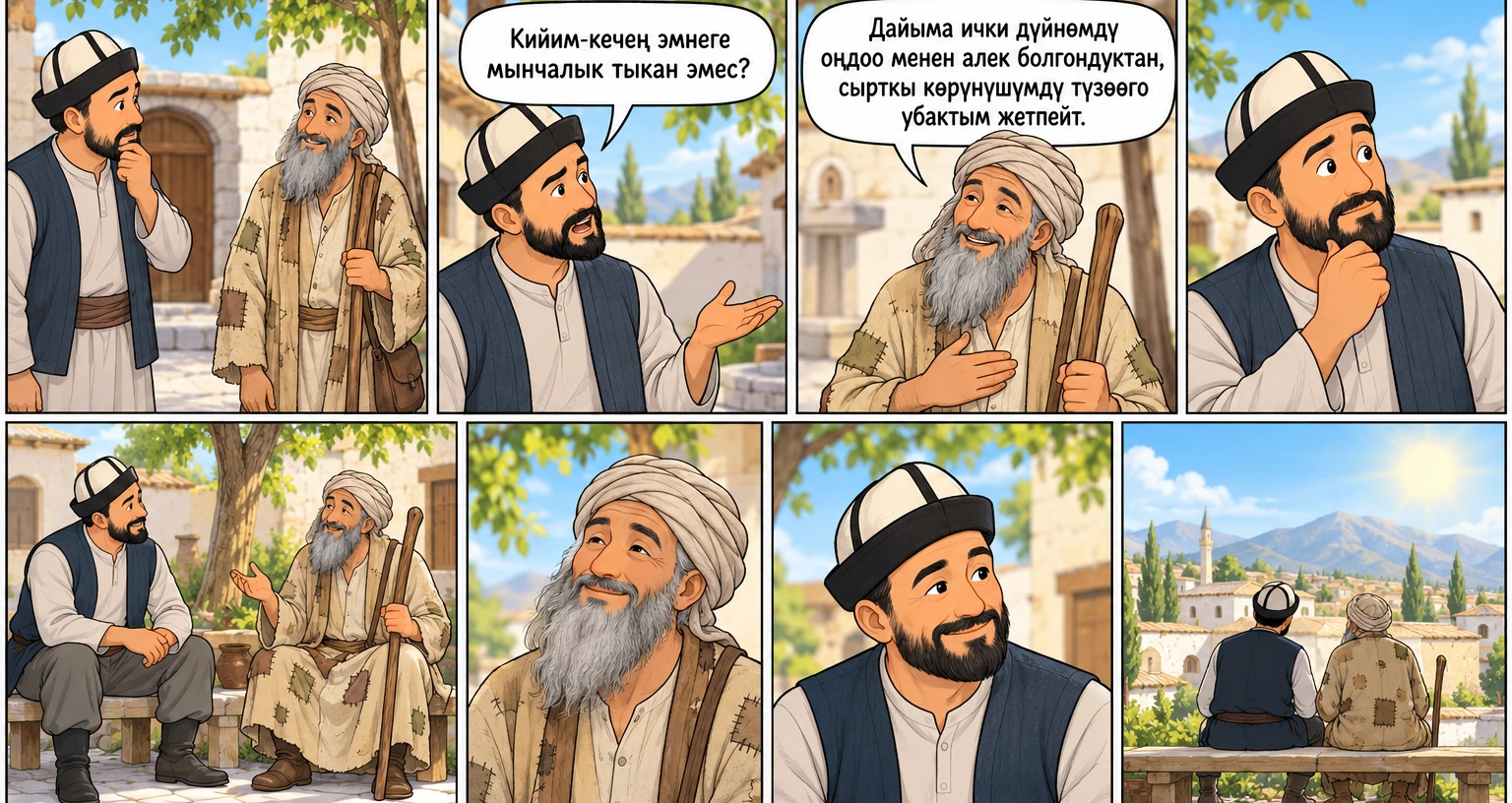 Дербиштин кийим-кечеси сүрөтү