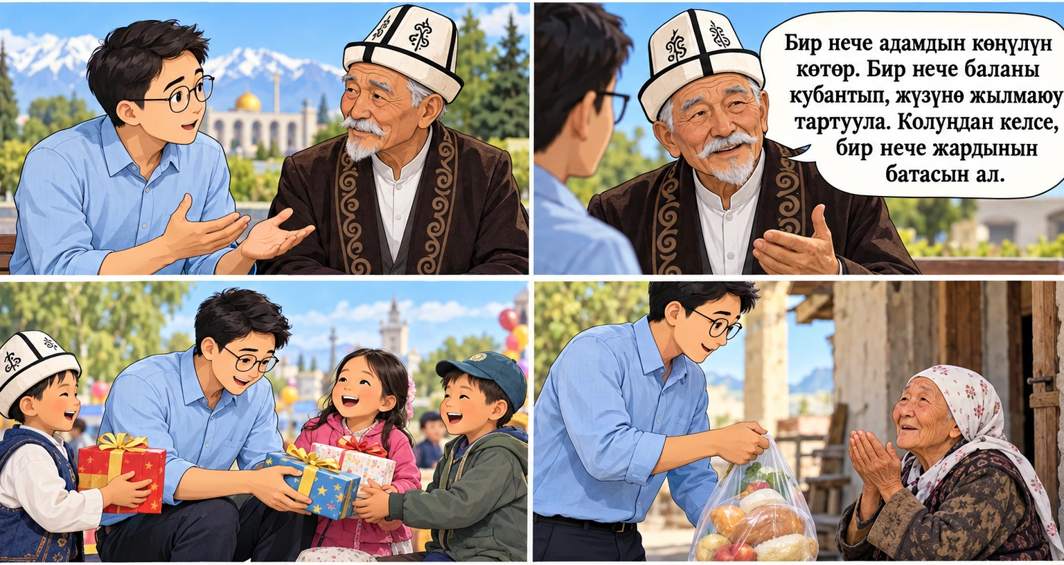 Майрамдык белек сүрөтү