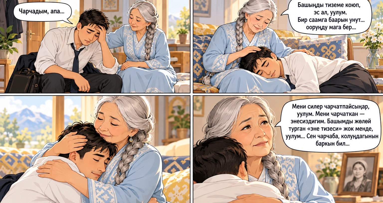 Чарчадым, апа сүрөтү