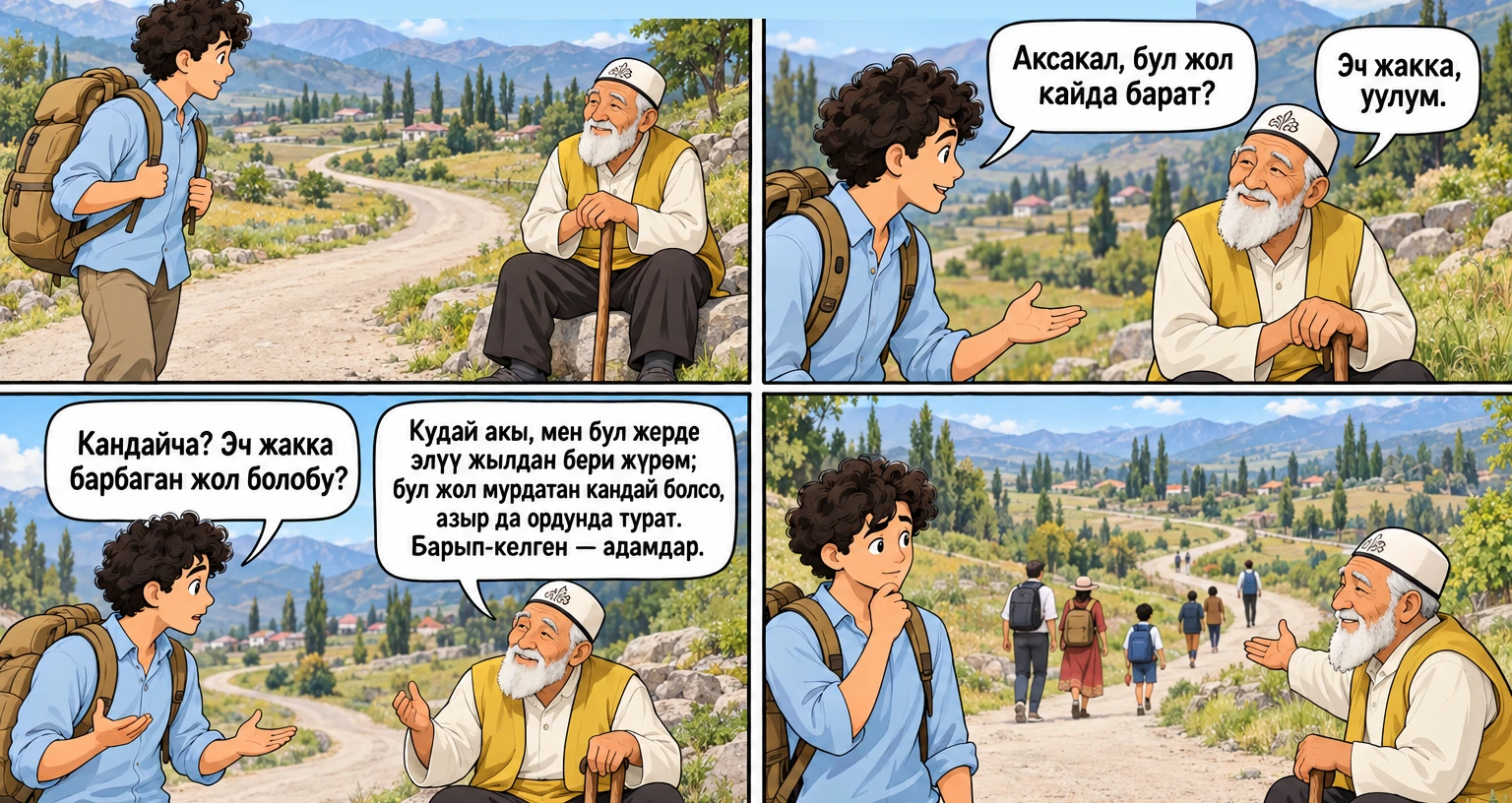 Бул жол кайда барат сүрөтү
