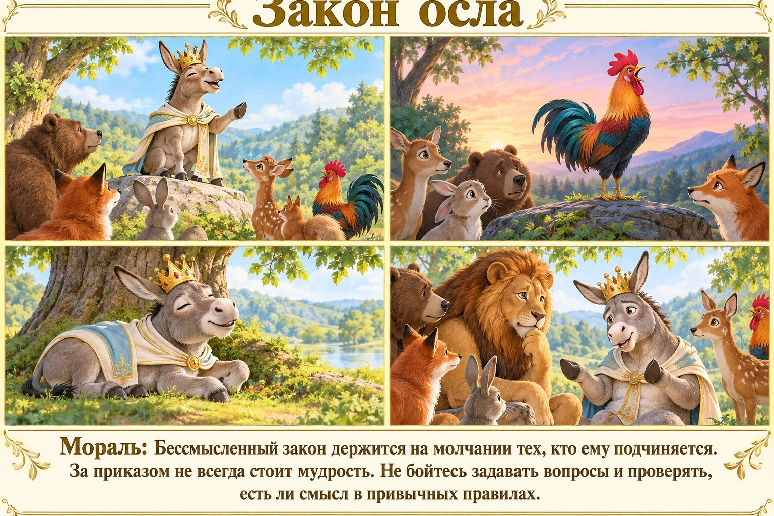 Иллюстрация: Закон осла