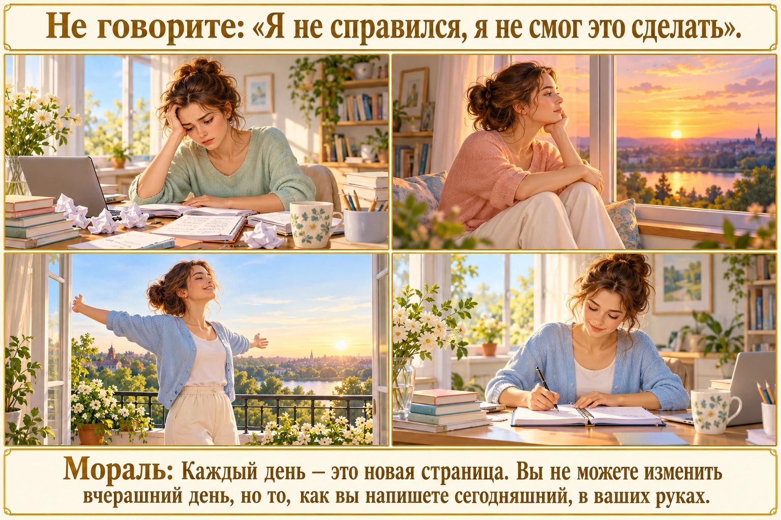 Иллюстрация: Не говорите: «Я не справился, я не смог это сделать».