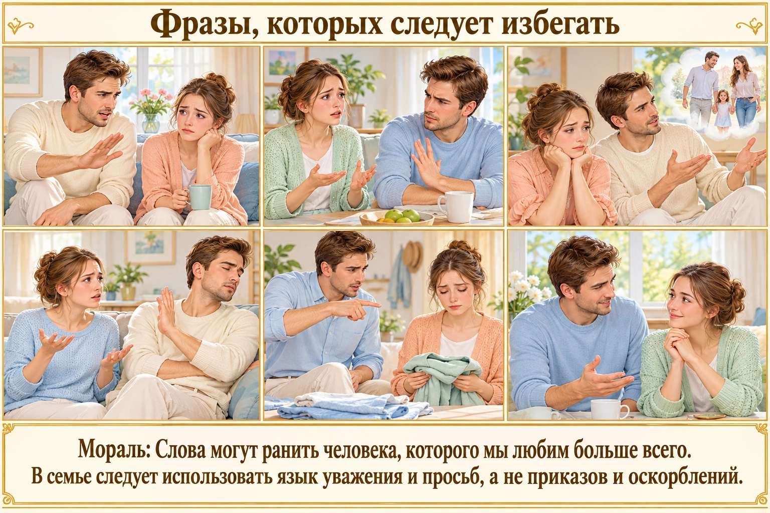 Иллюстрация: Фразы, которых следует избегать