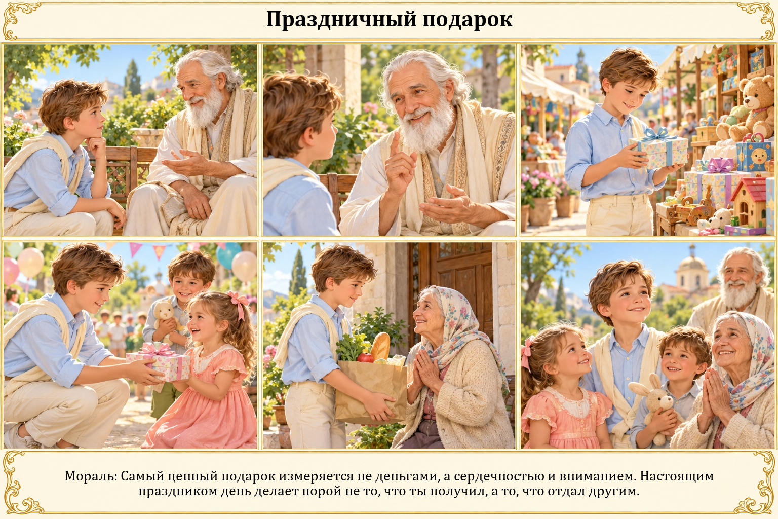 Иллюстрация: Праздничный подарок