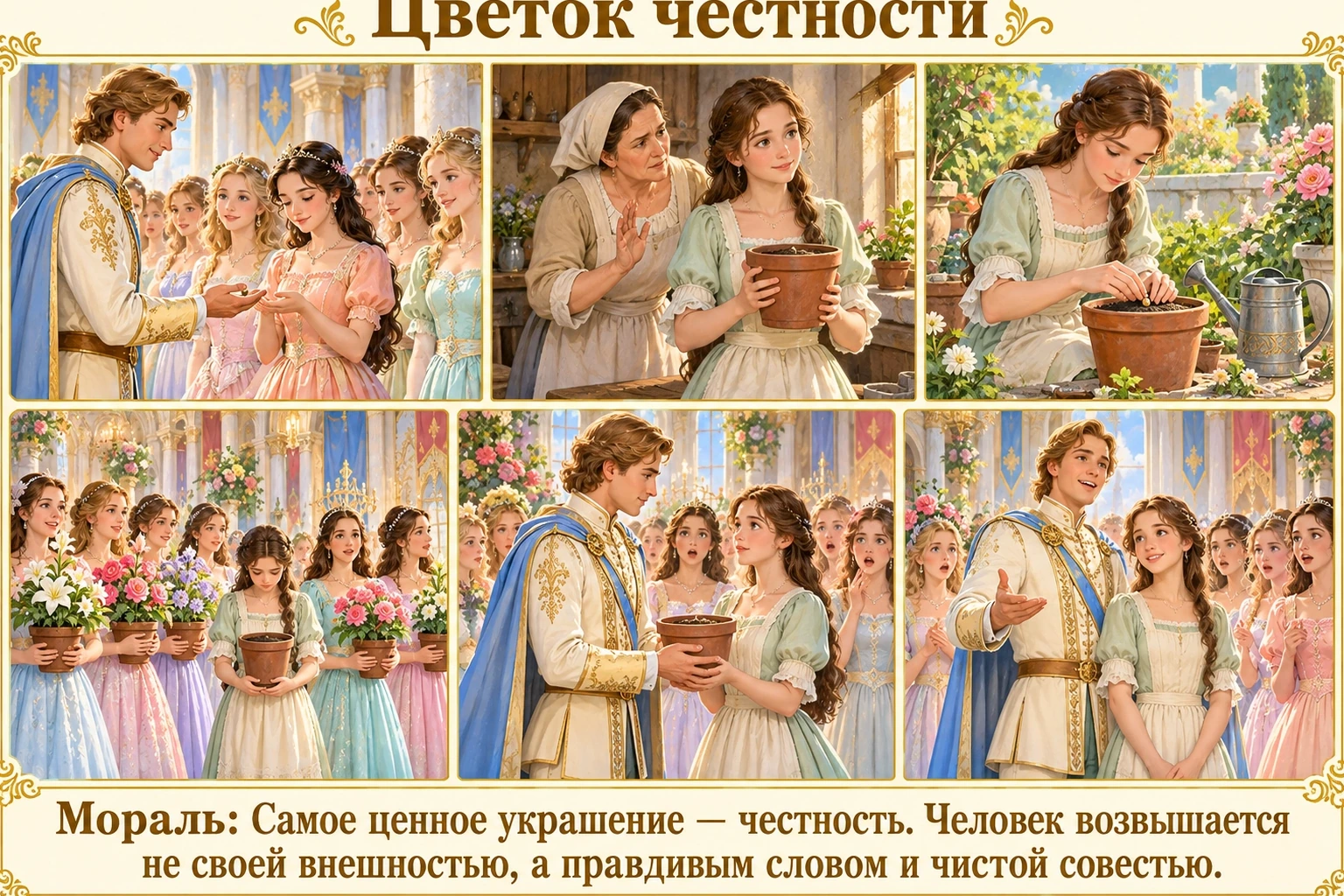 Иллюстрация: Цветок честности