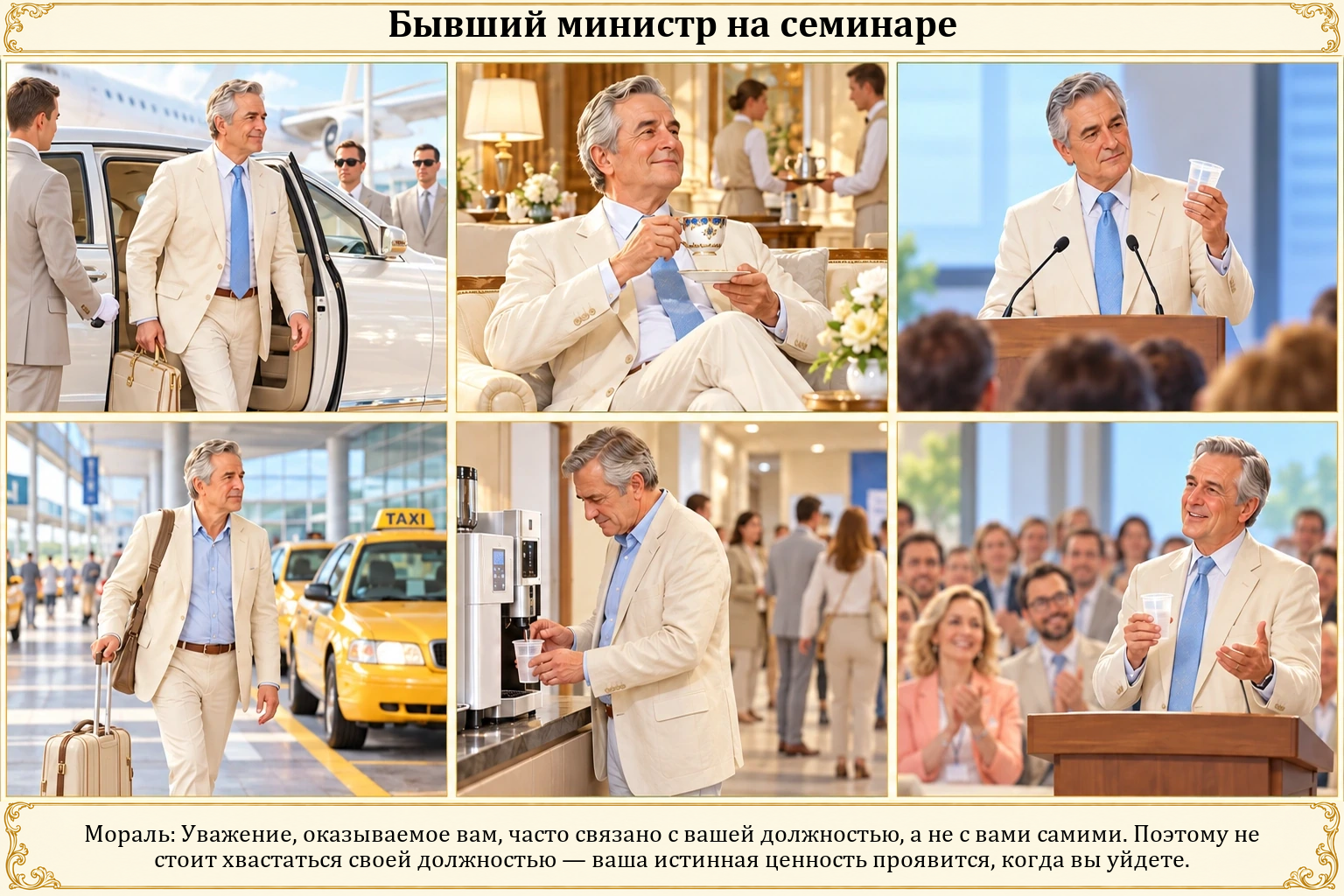 Иллюстрация: Бывший министр на семинаре