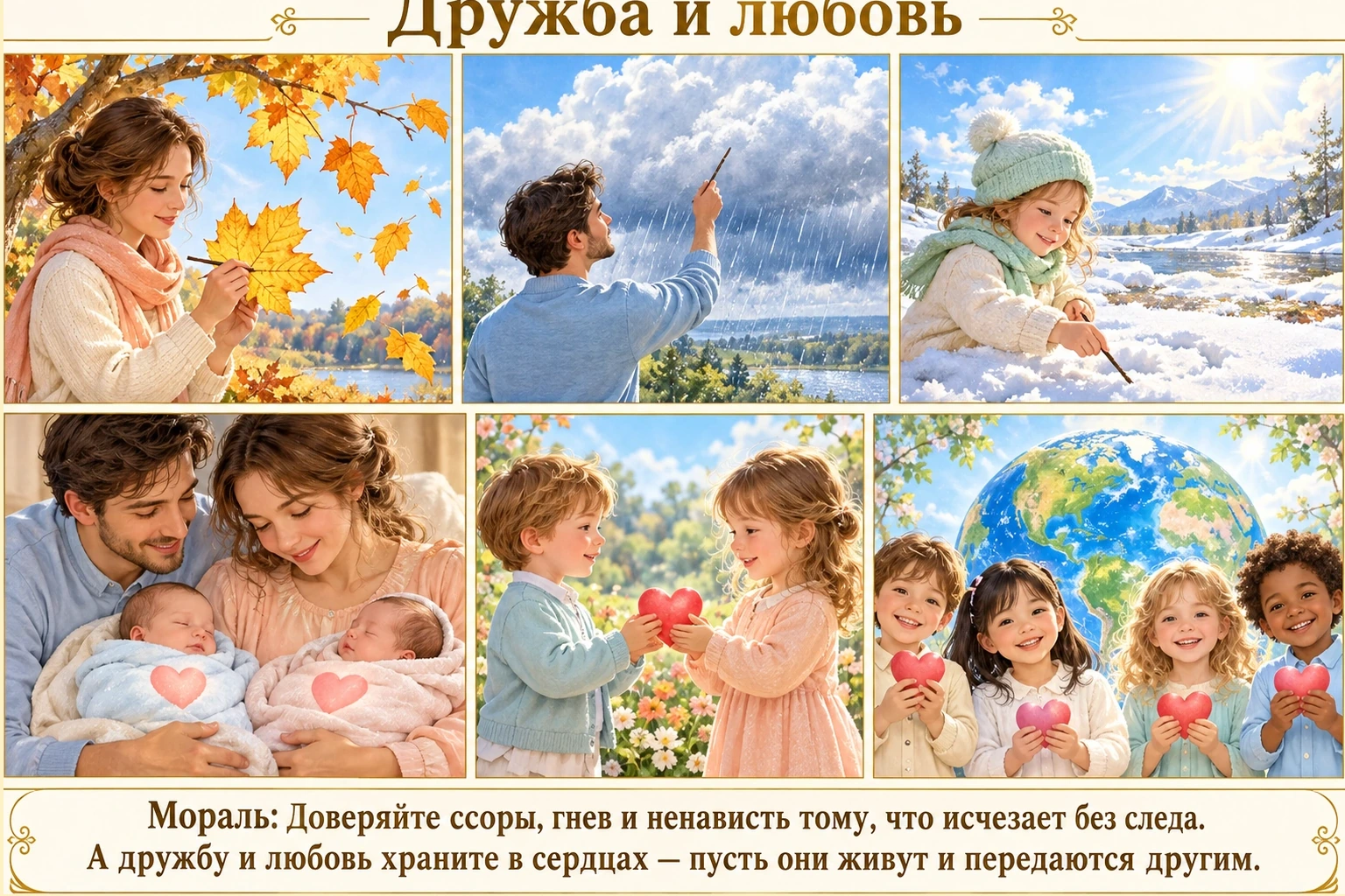 Иллюстрация: Дружба и любовь