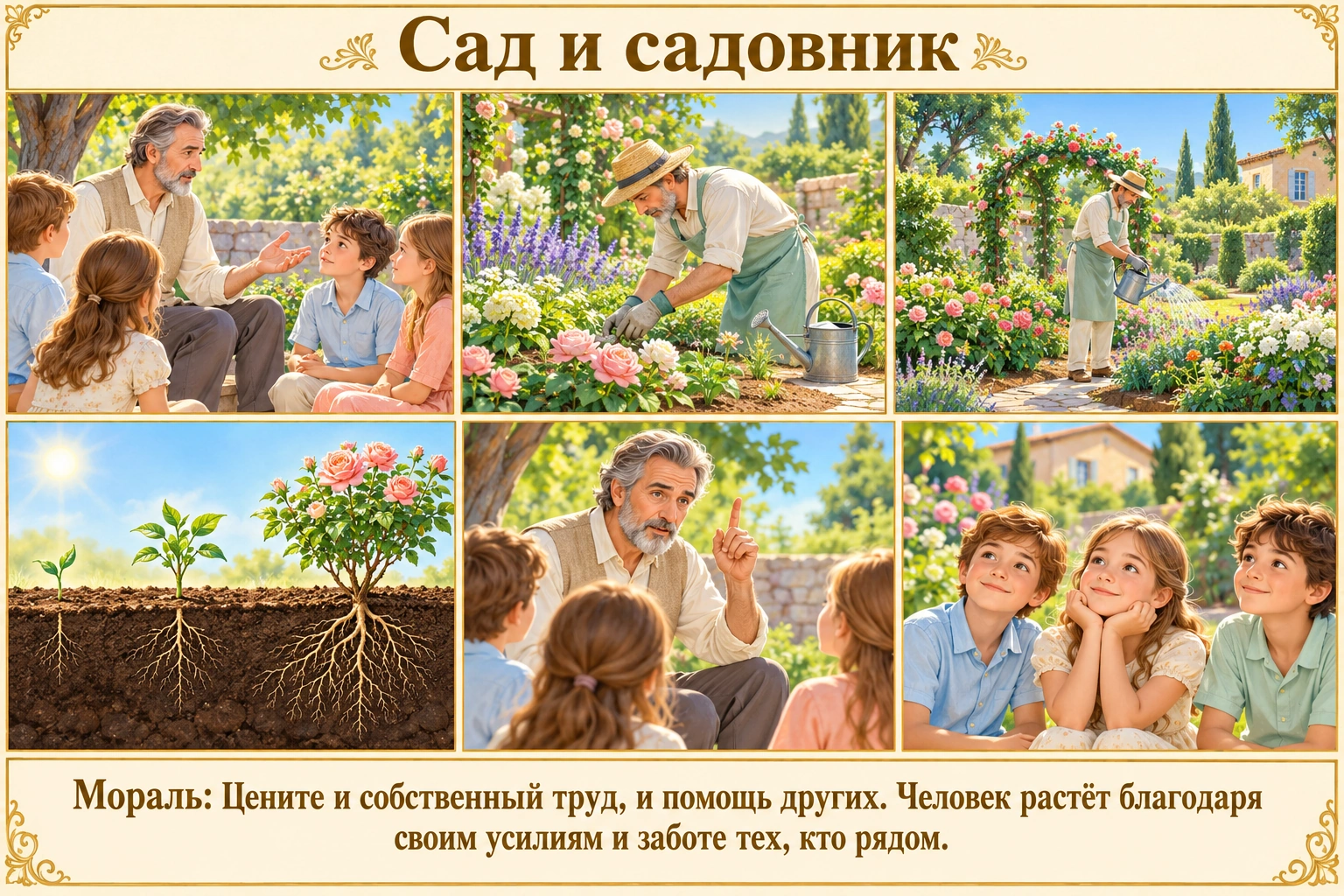 Иллюстрация: Сад и садовник