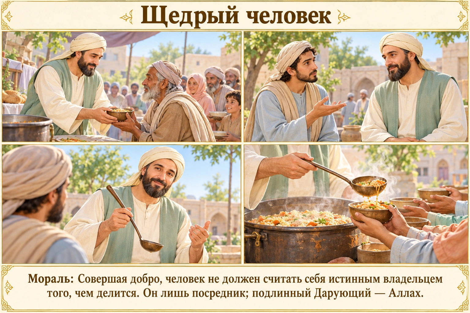 Иллюстрация: Щедрый человек