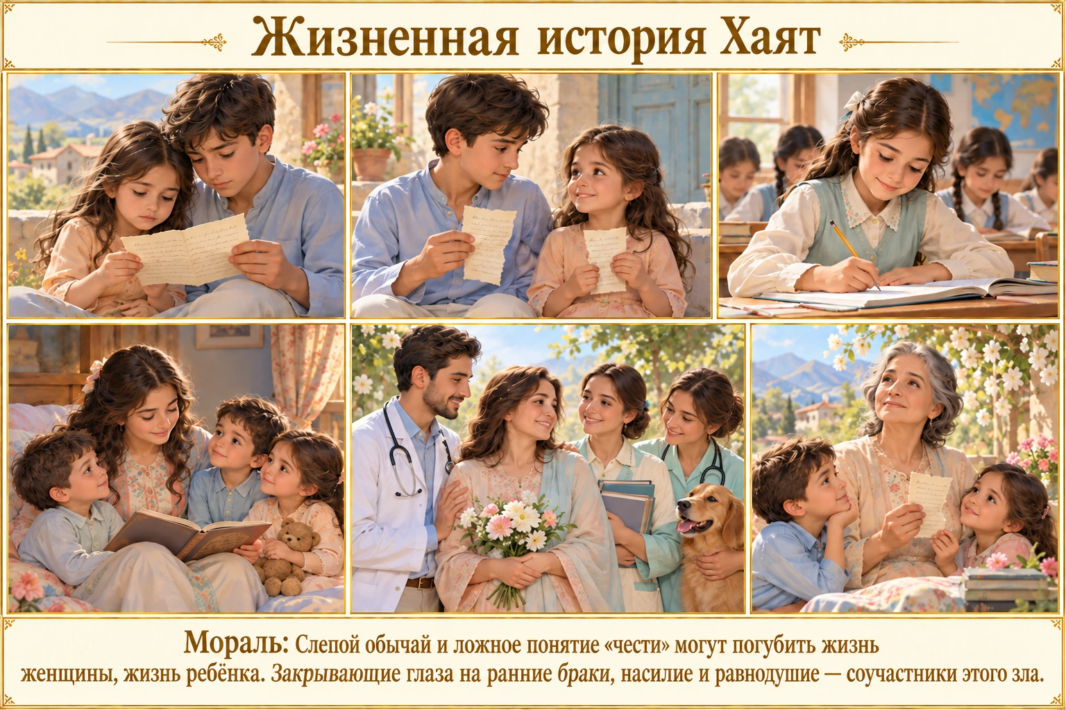 Иллюстрация: Жизненная история Хаят