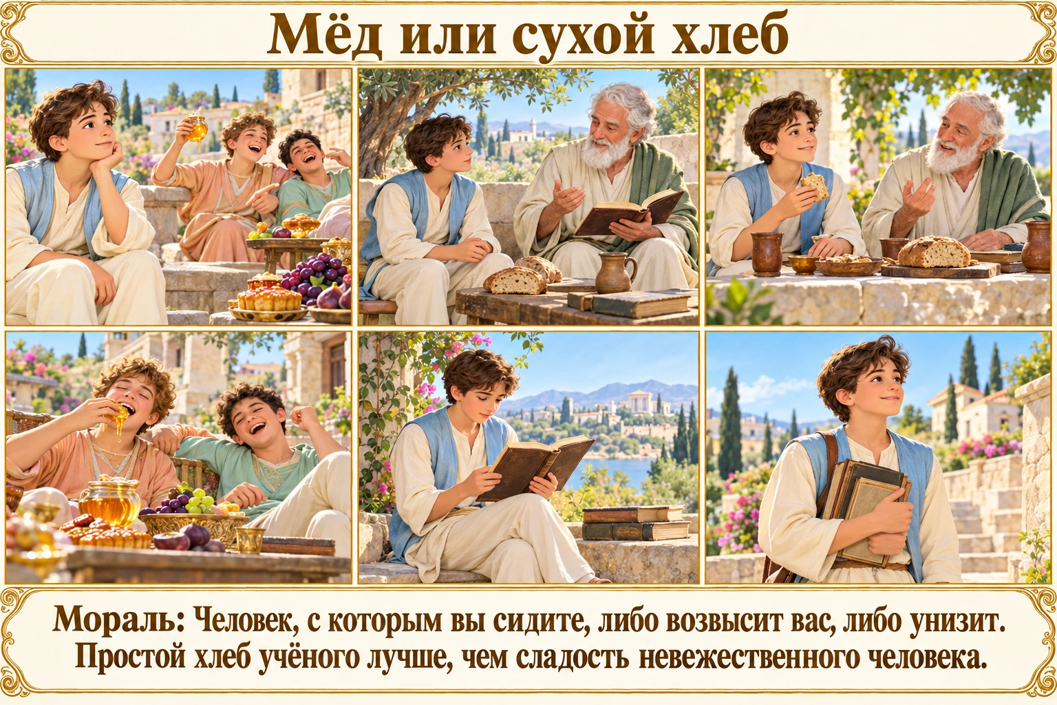 Иллюстрация: Мёд или сухой хлеб