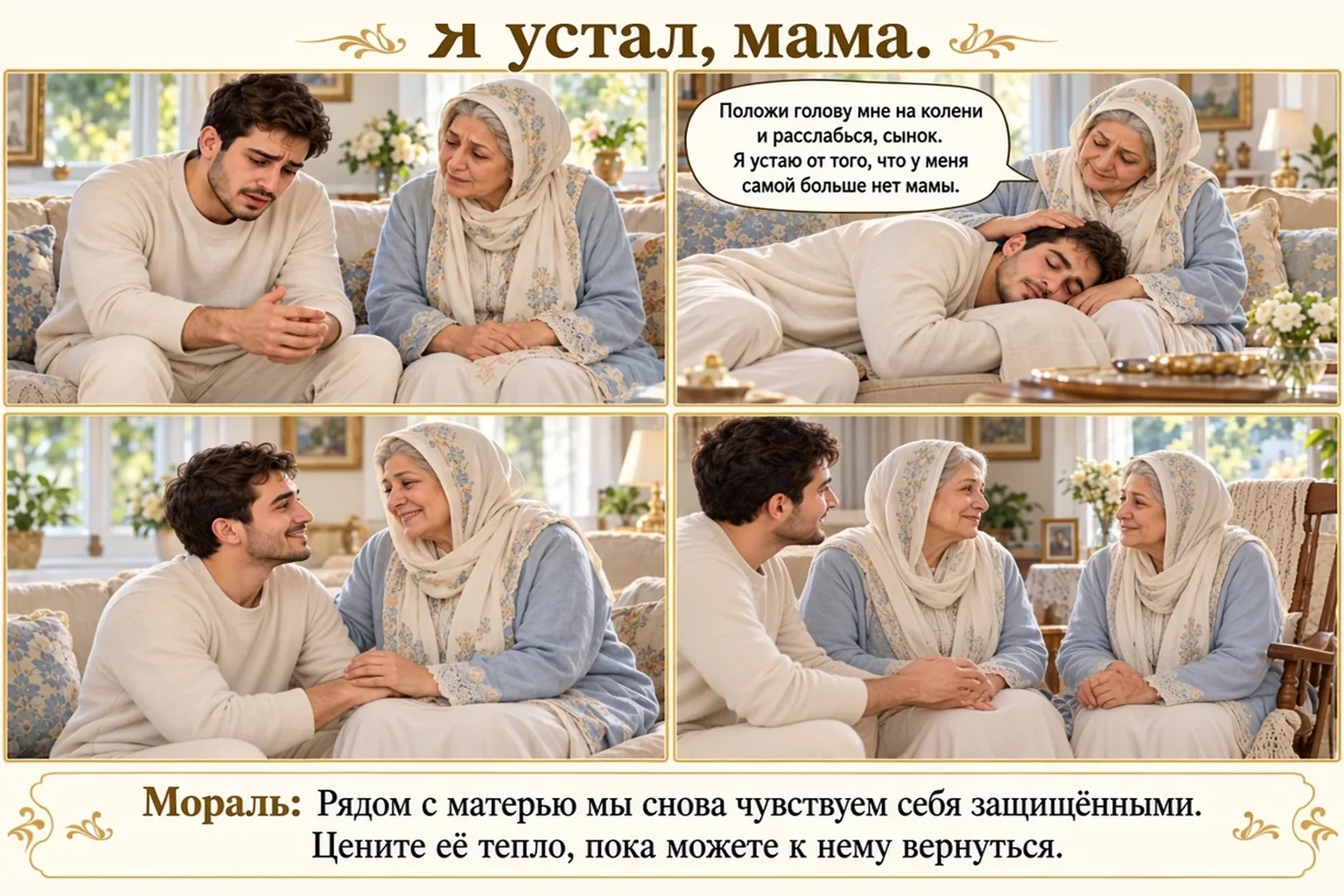 Иллюстрация: Я устал, мама