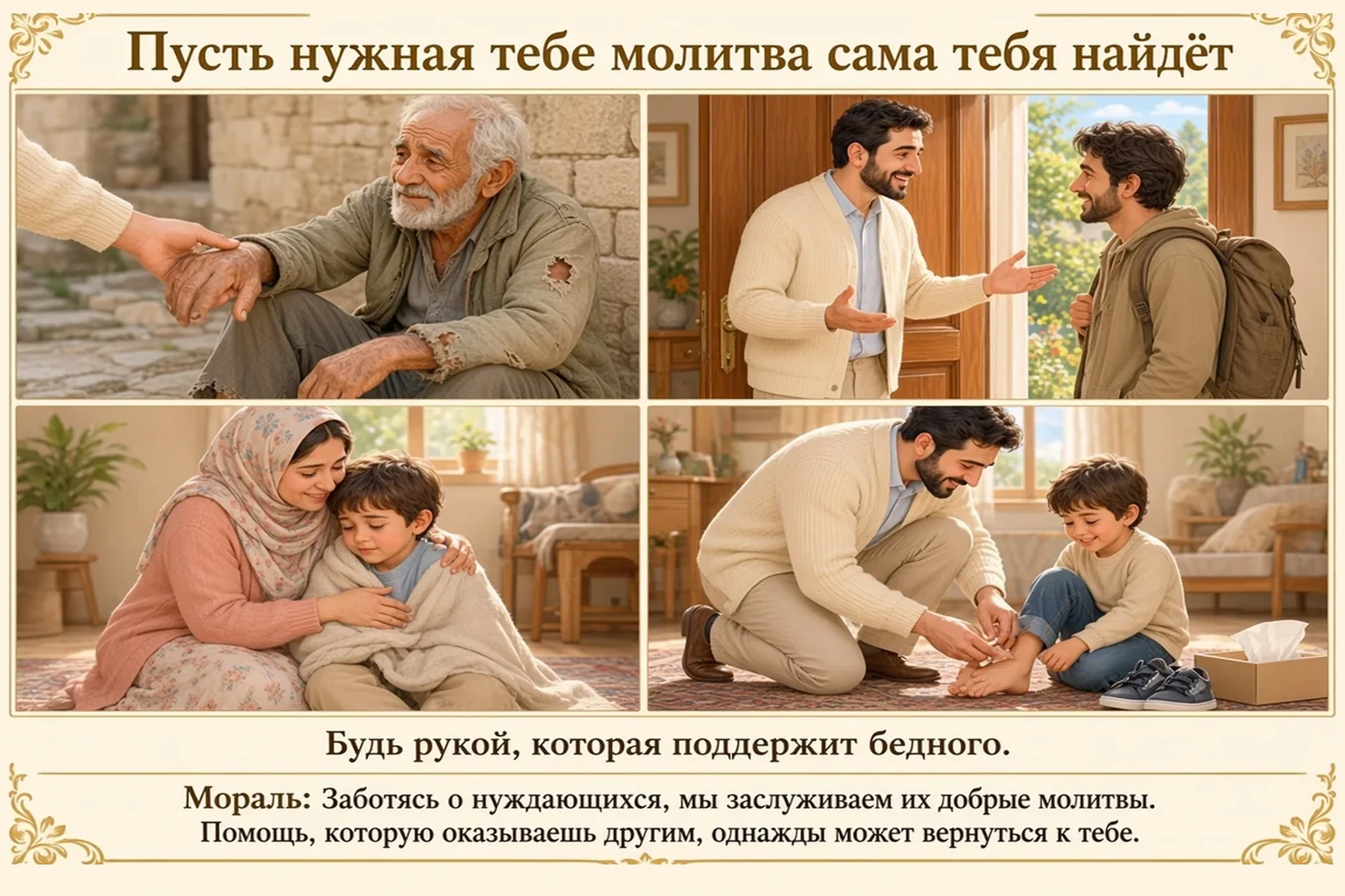 Иллюстрация: Пусть молитва придёт и найдёт тебя.