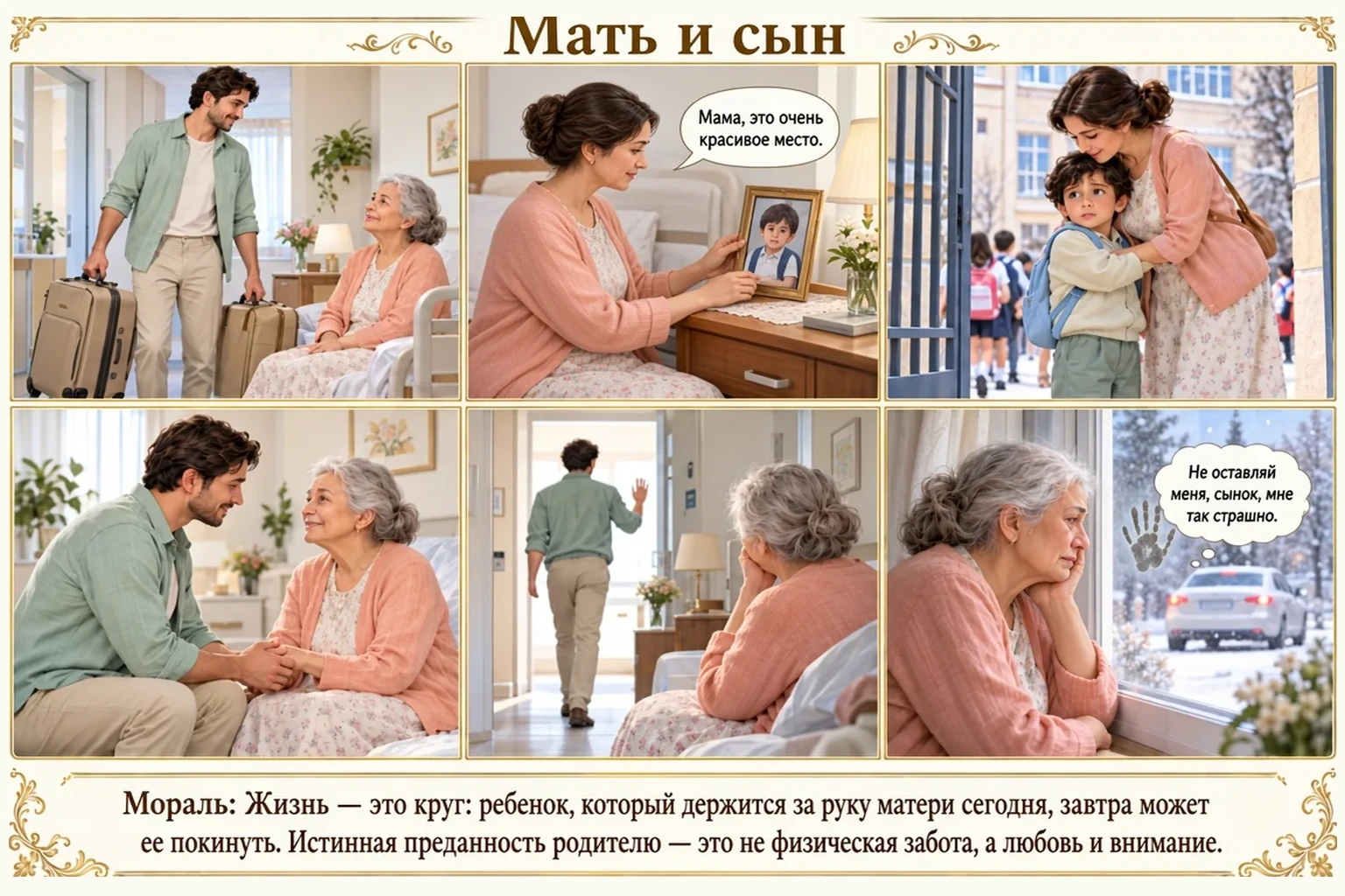 Иллюстрация: Мать и сын