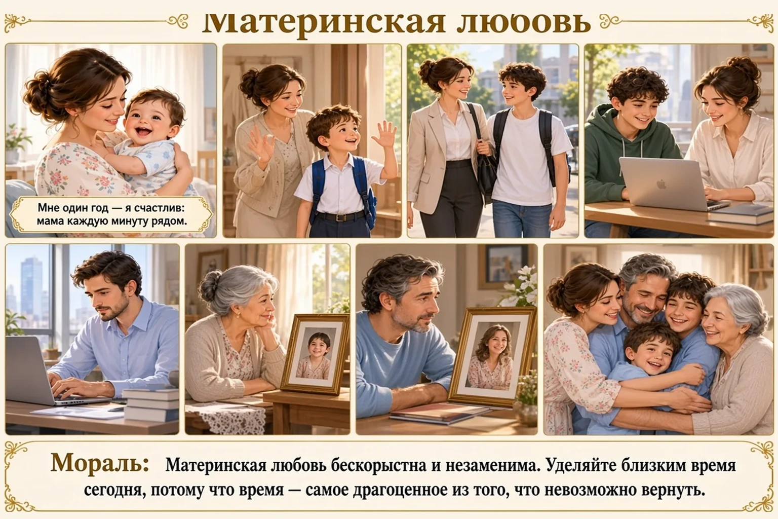 Иллюстрация: Материнская любовь