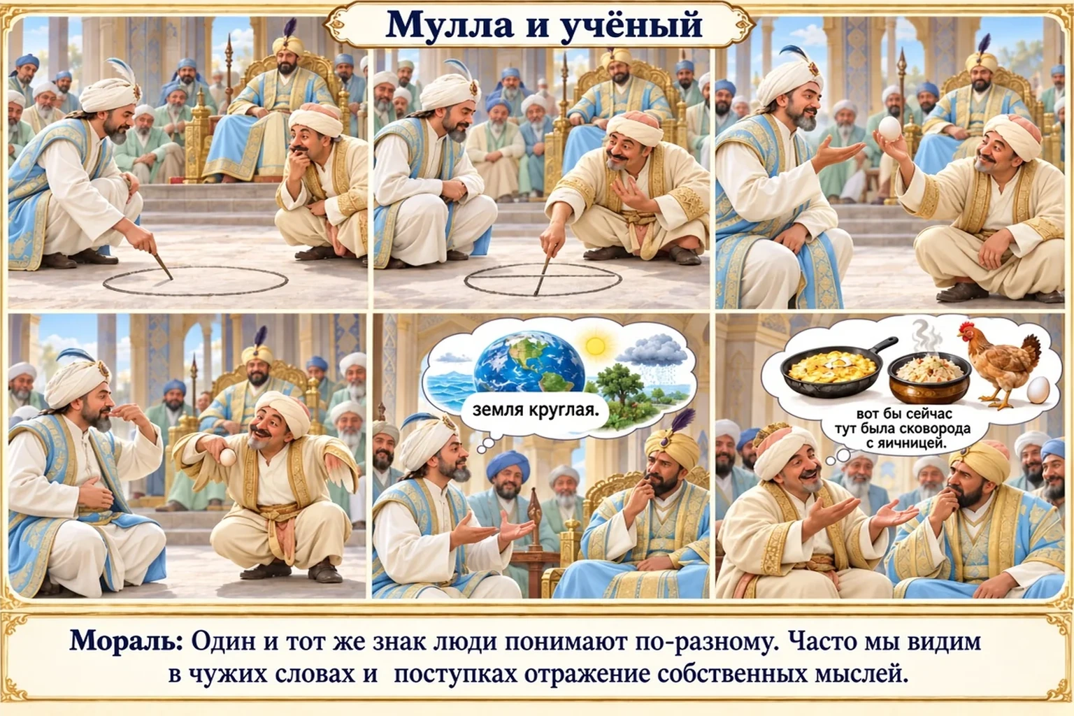 Иллюстрация: Мулла и учёный