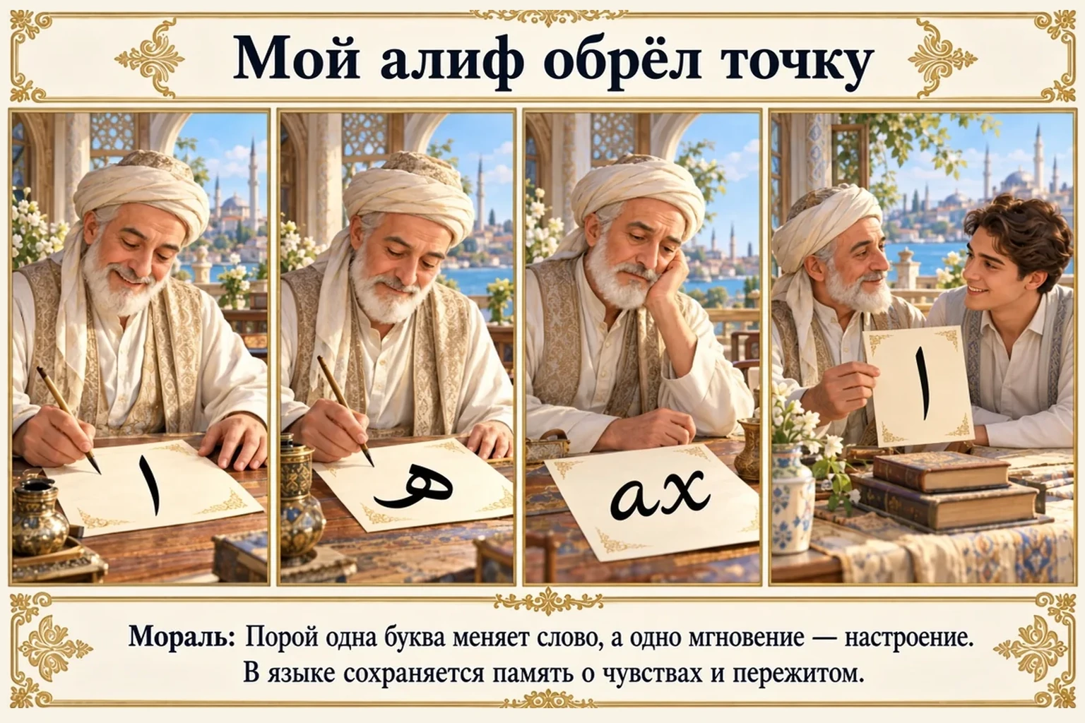 Иллюстрация: Мой алиф обрёл точку