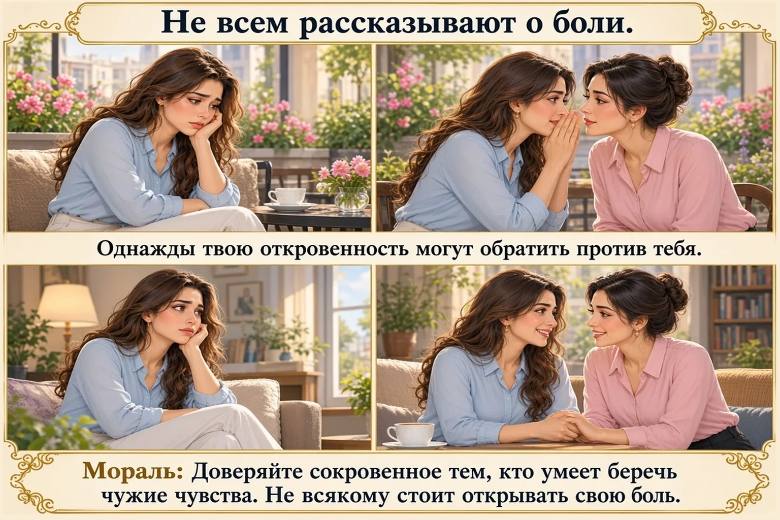 Иллюстрация: Не всякую беду рассказывают людям.