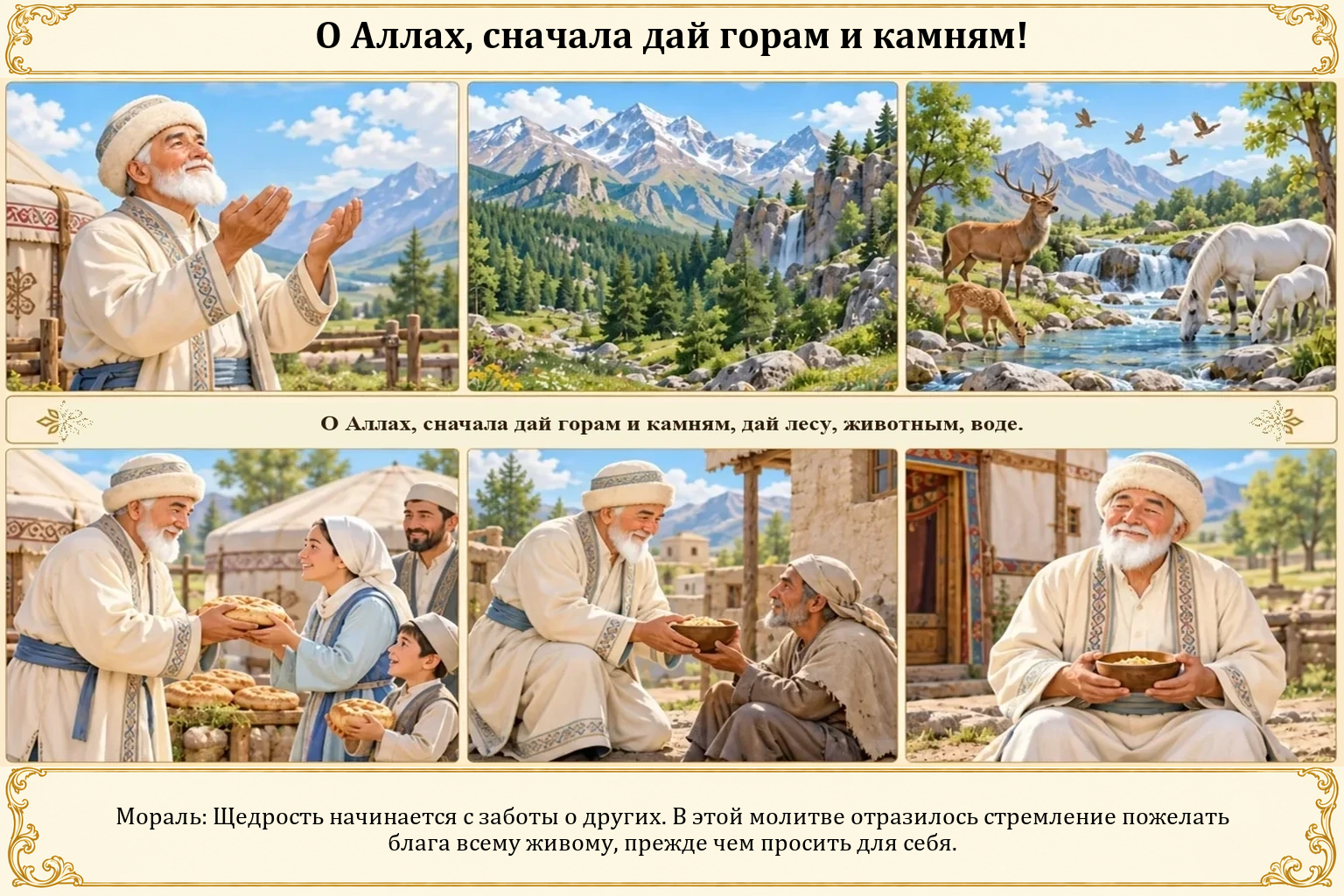 Иллюстрация: О Аллах, сначала дай горам и камням!
