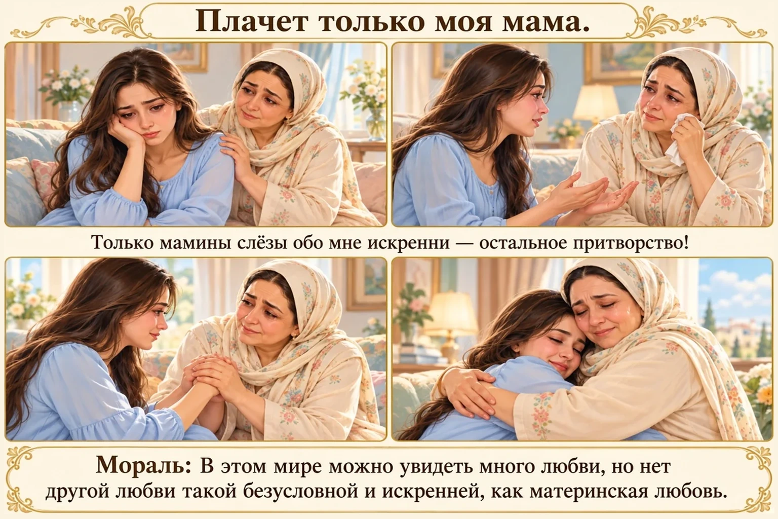 Иллюстрация: Плачет только моя мама