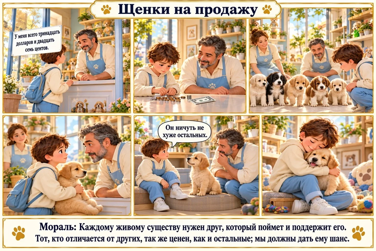 Иллюстрация: Щенки на продажу