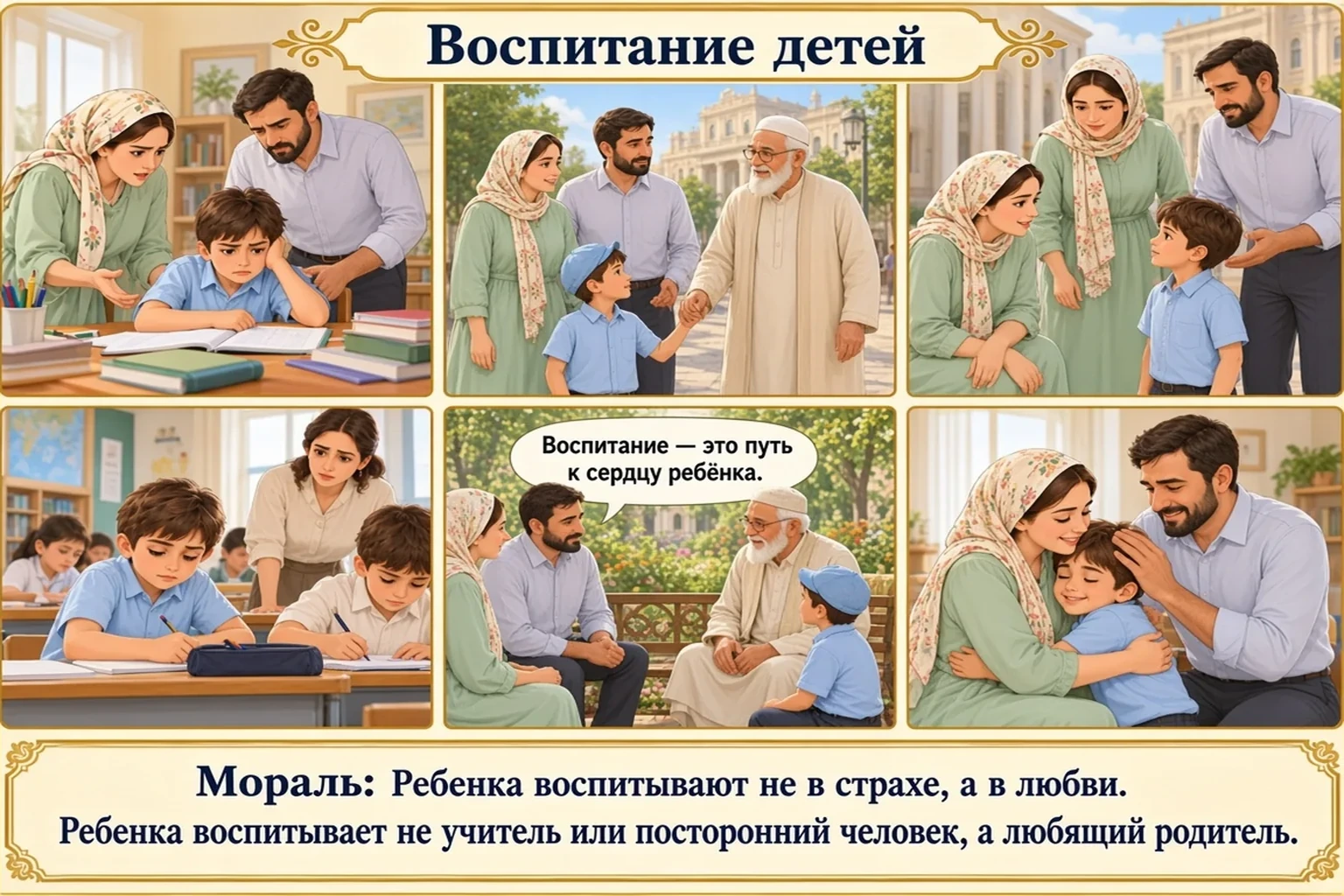Иллюстрация: Воспитание детей