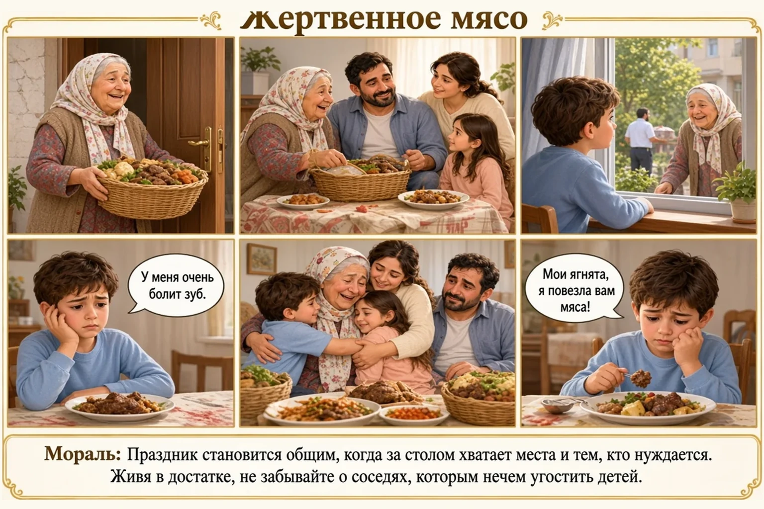 Иллюстрация: Жертвенное мясо