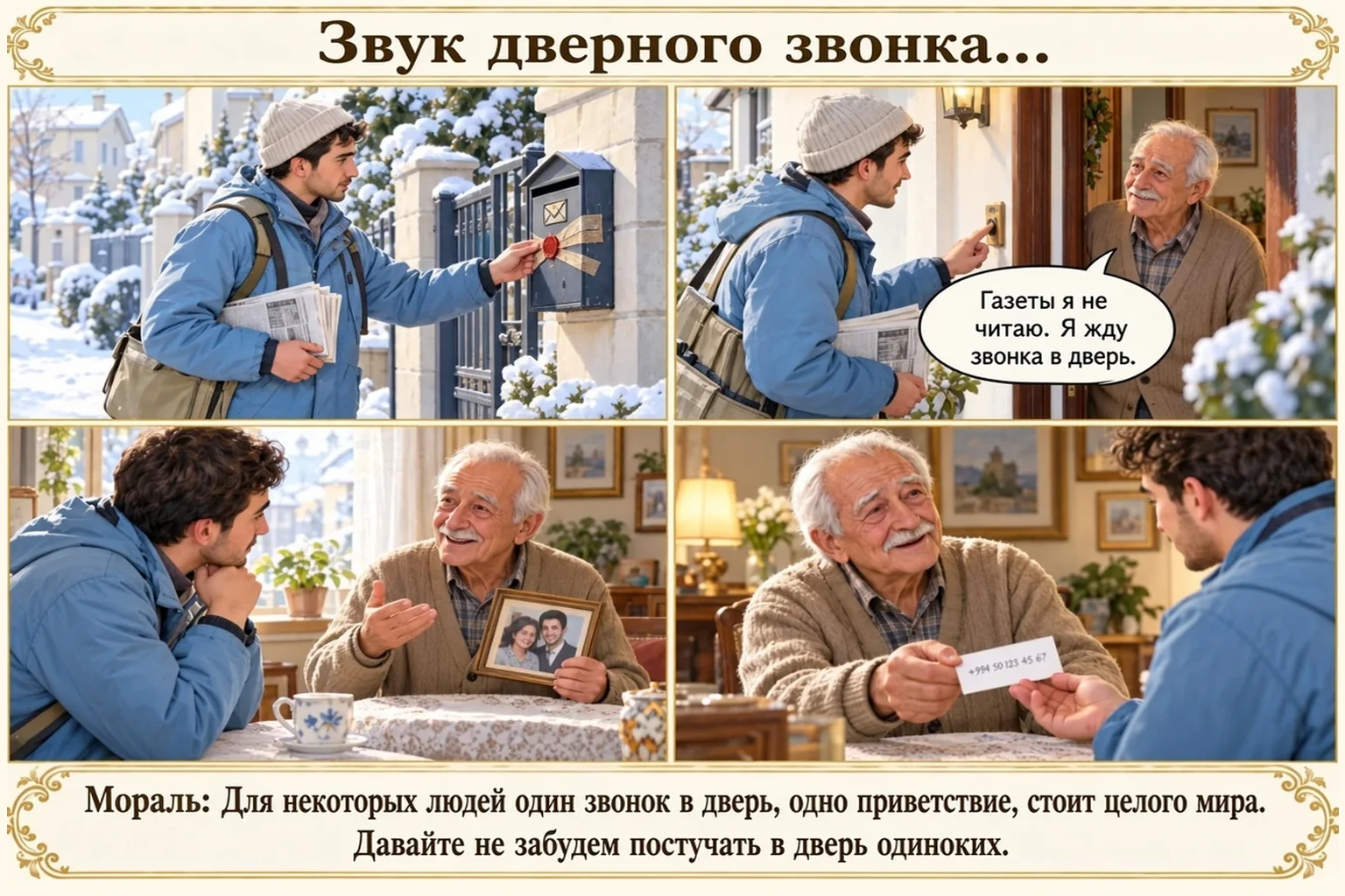 Иллюстрация: Звук дверного звонка…