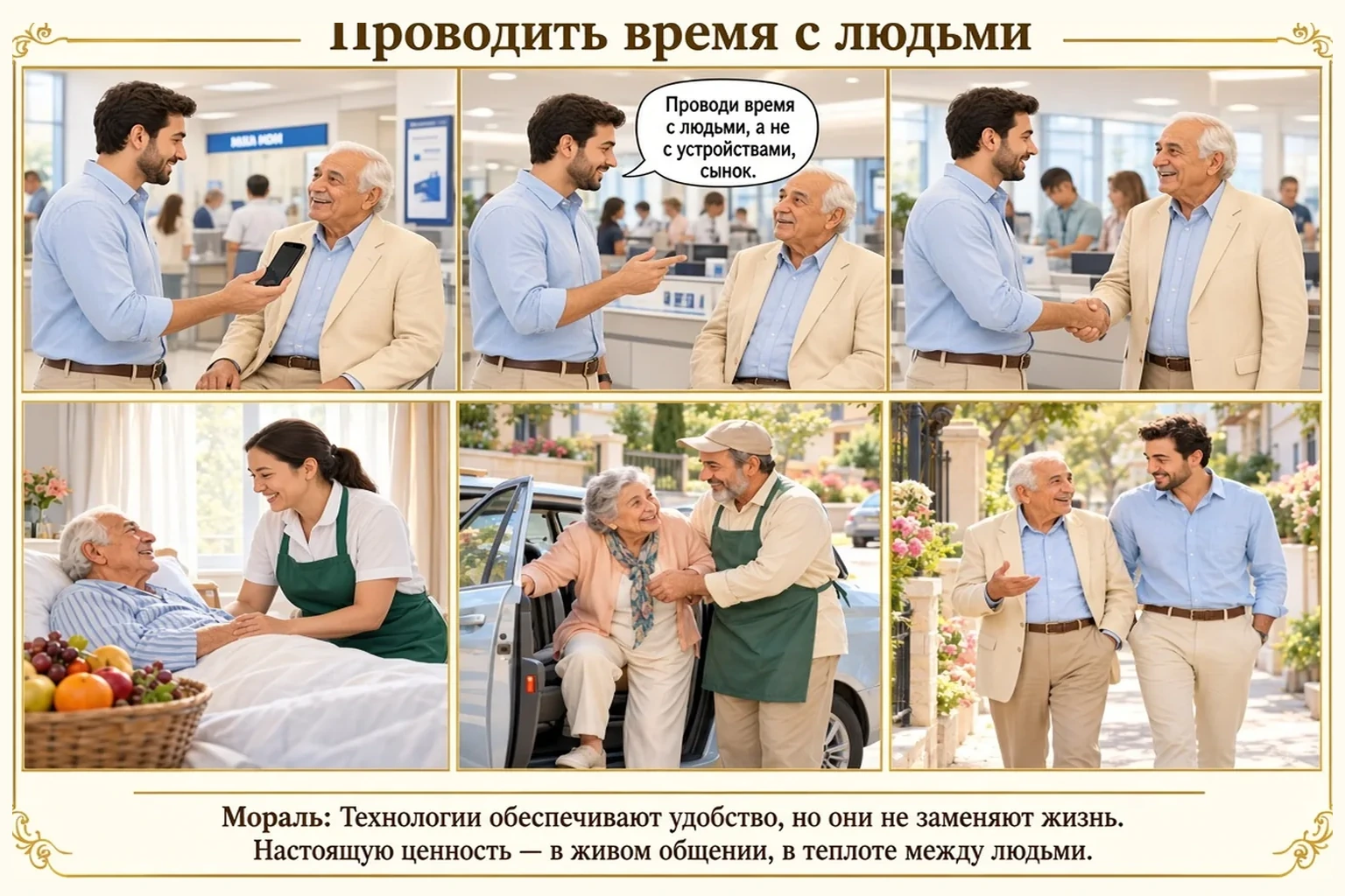 Иллюстрация: Проводить время с людьми