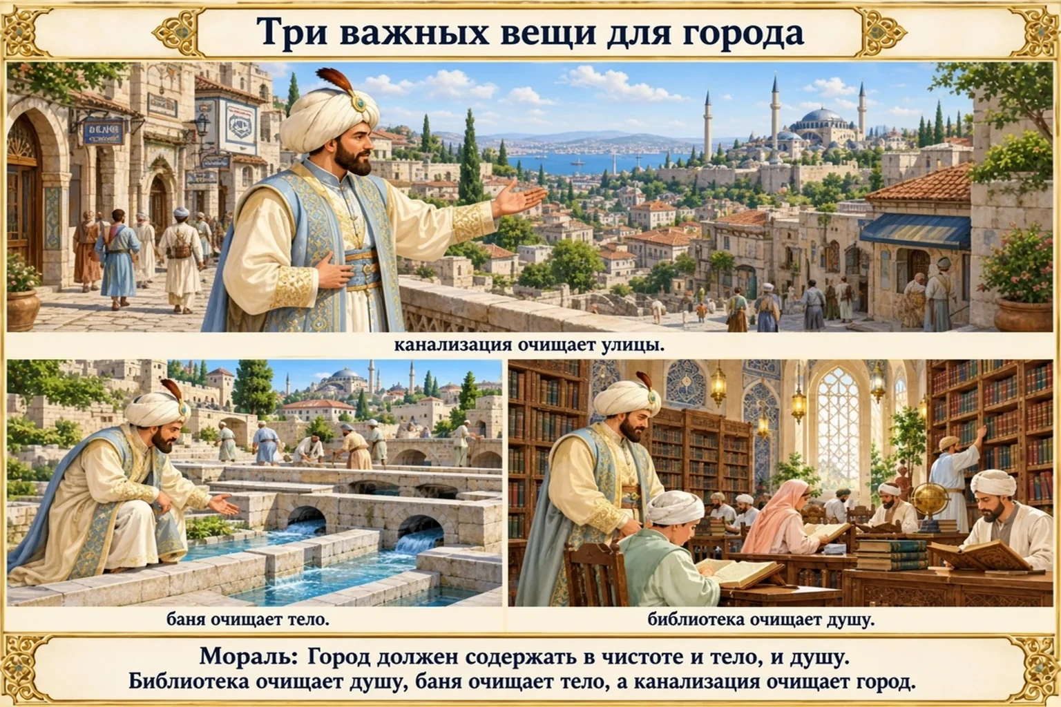 Иллюстрация: Три важных вещи для города