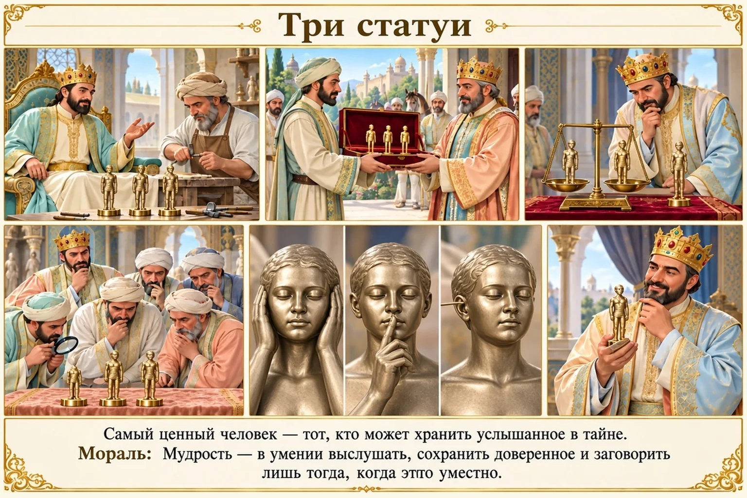 Иллюстрация: Три статуи