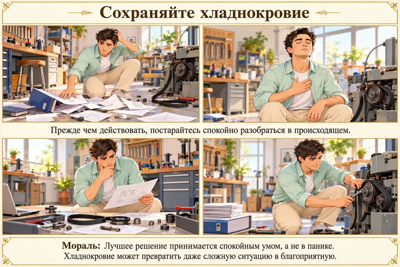 Иллюстрация: Сохраняйте хладнокровие