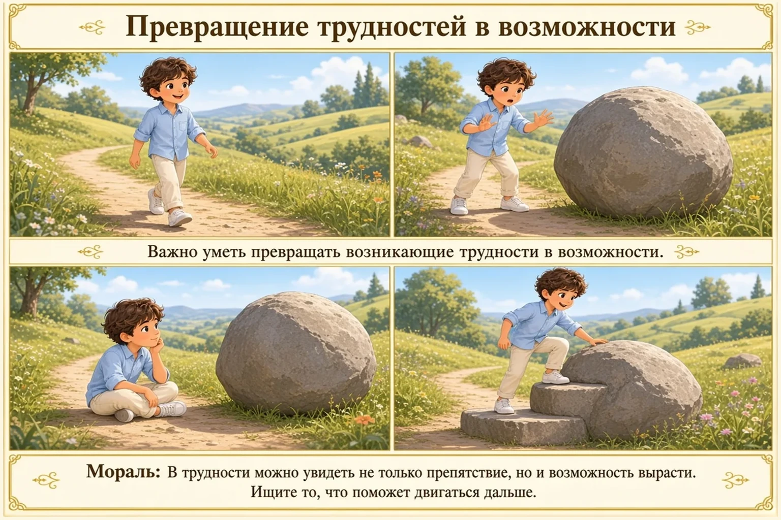 Иллюстрация: Превращение трудностей в возможности