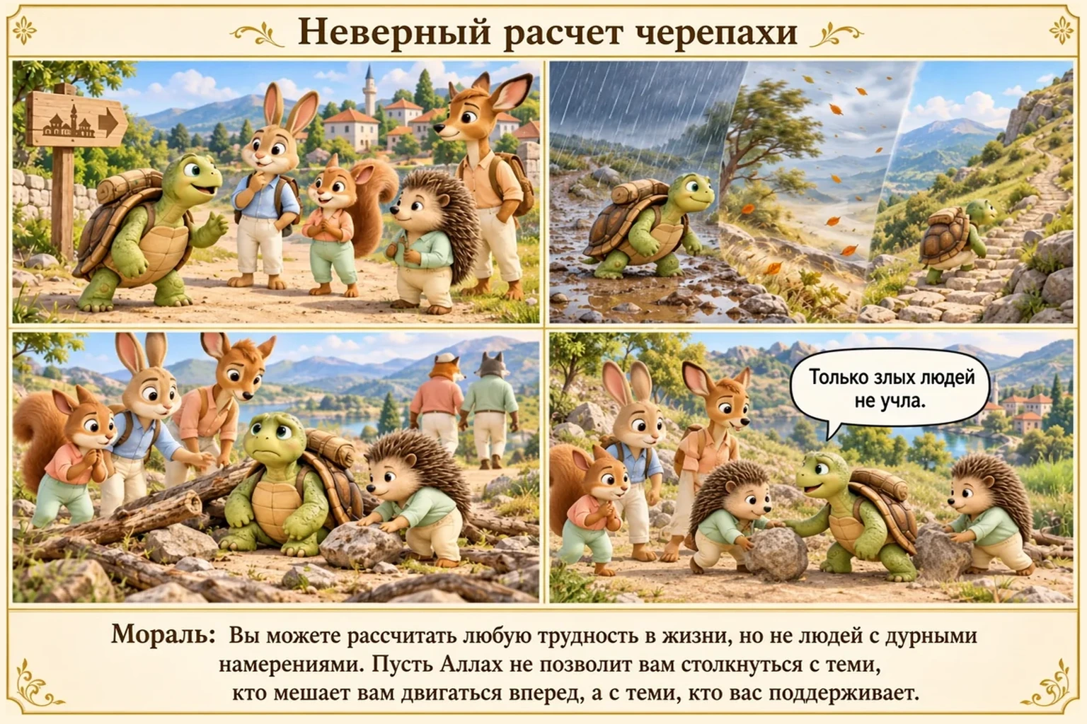 Иллюстрация: Неверный расчет черепахи