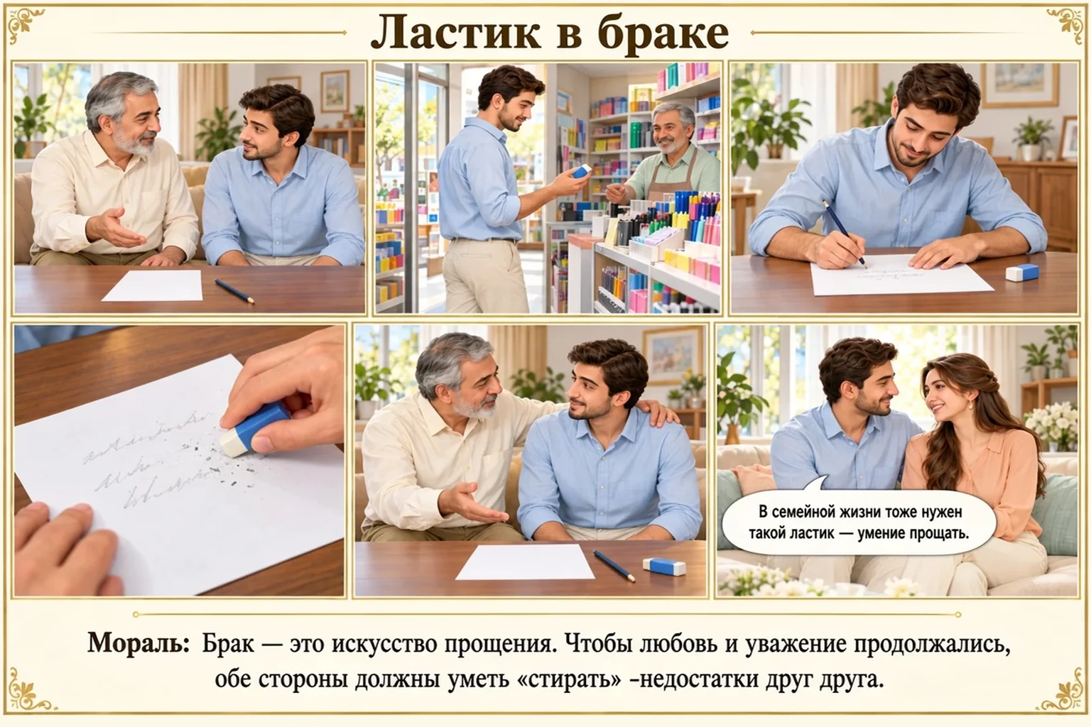 Иллюстрация: Ластик в браке